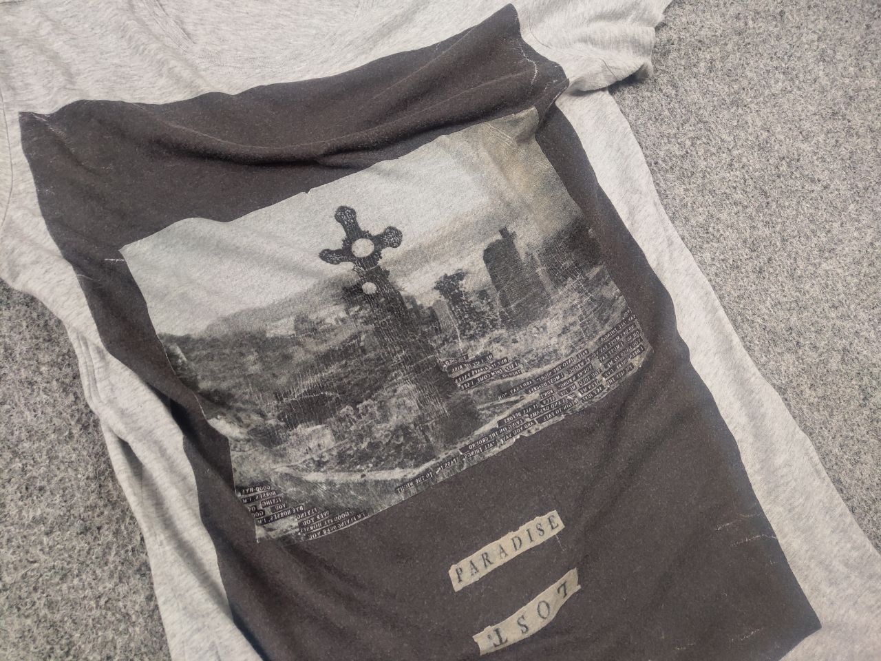 Allsaints Allsaints Spitalfields Vintage Art Skull Gray Logo T Shirt Size US S / EU 44-46 / 1 - 9 Thumbnail