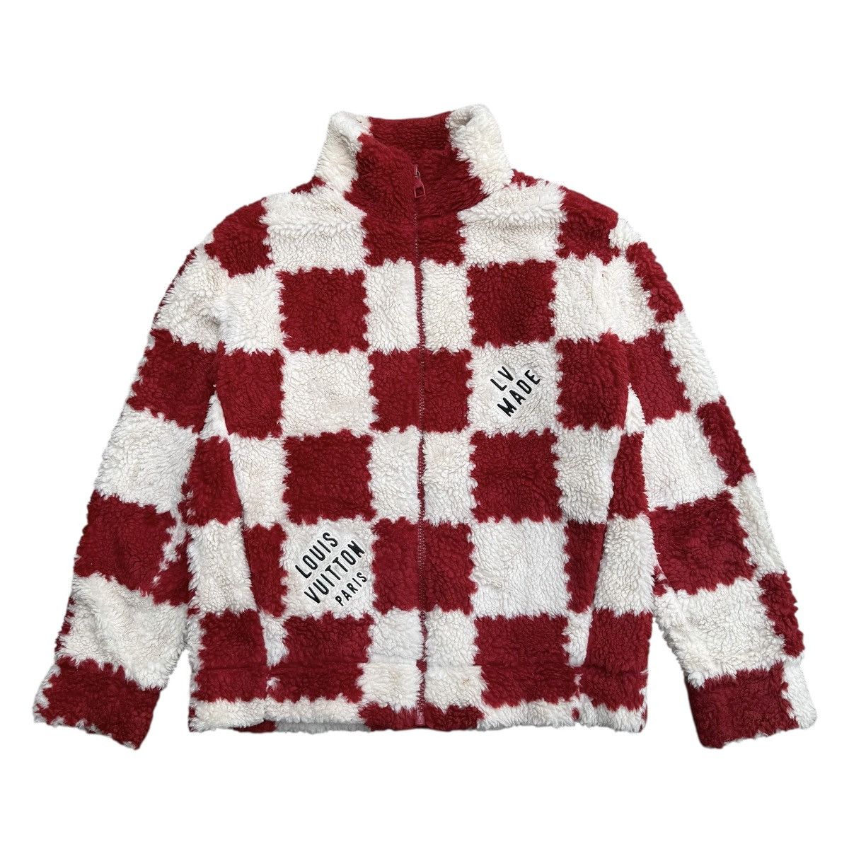 Louis Vuitton × Nigo Louis Vuitton Nigo Jacquard Damier Fleece Blouson Jacket Size US L / EU 52-54 / 3 - 2 Thumbnail