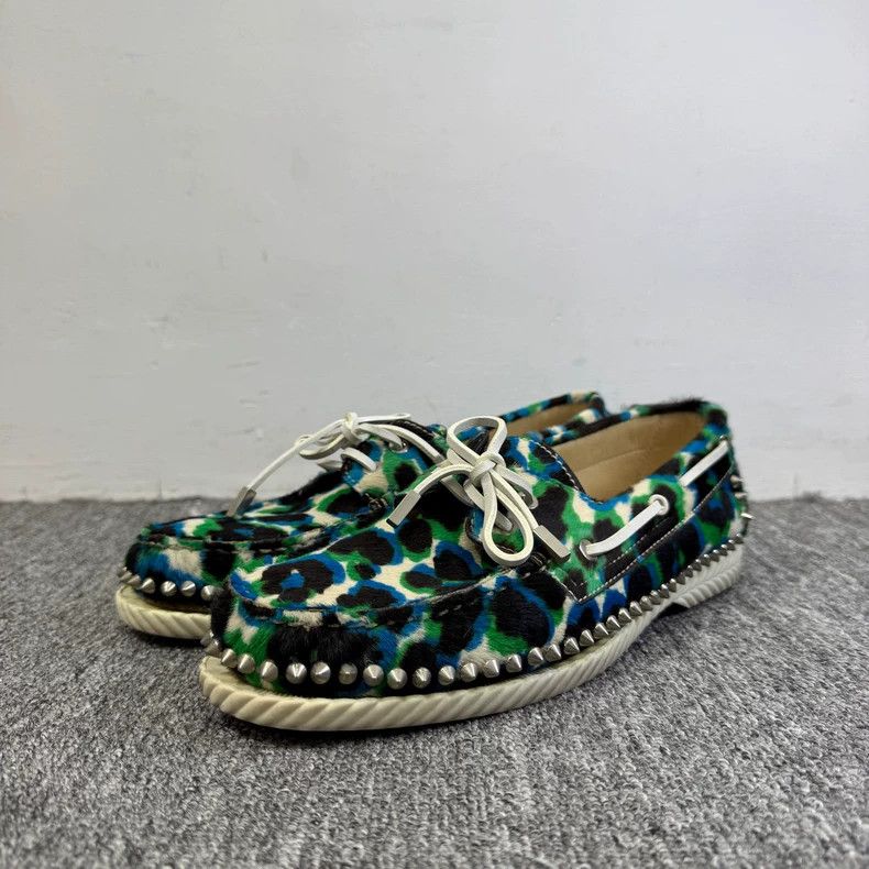Vintage Christian Louboutin Pony Hair Studded Shoes Size US 10.5 / EU 43-44 - 1 Thumbnail