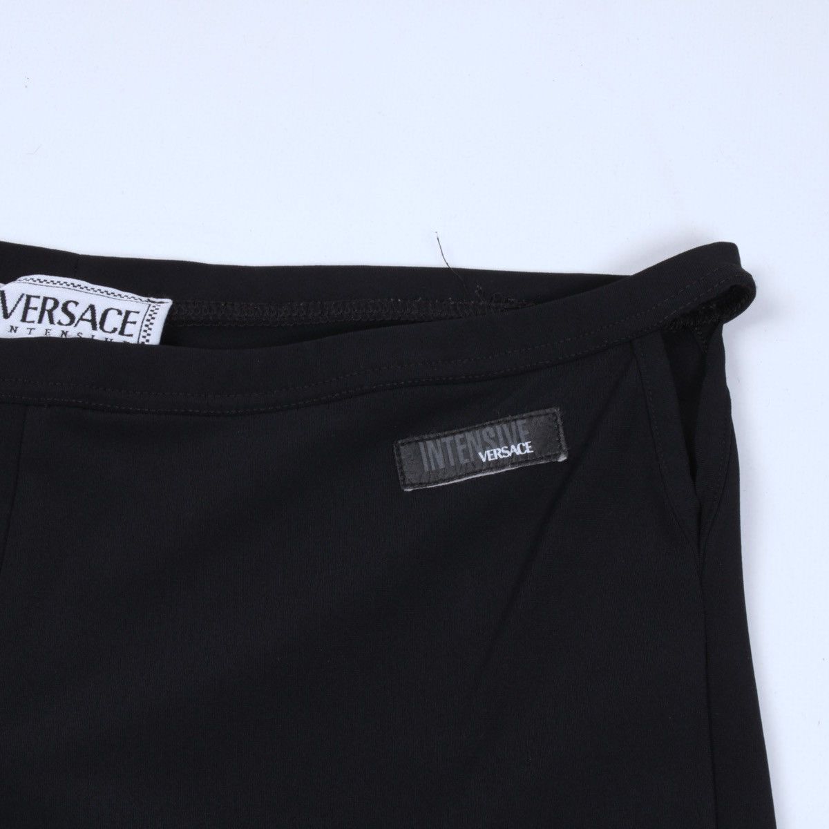 Versace × Vintage Versace Intensive Black Nylon Womens Wide Leg Pants Size 32" / US 10 / IT 46 - 11 Thumbnail