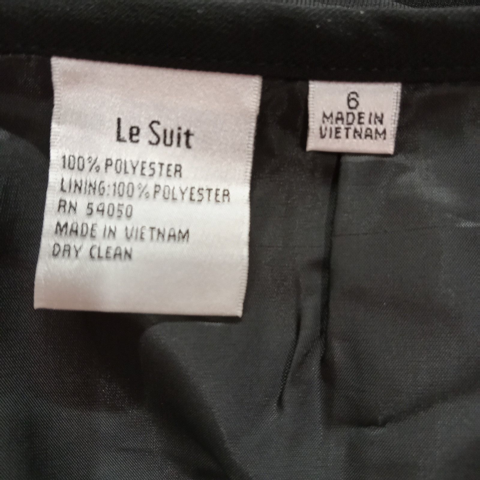 & Other Stories Le Suit Skirt Women's 6 Straight Black Zip Lined Polyester Size 28" / US 6 / IT 42 - 3 Thumbnail