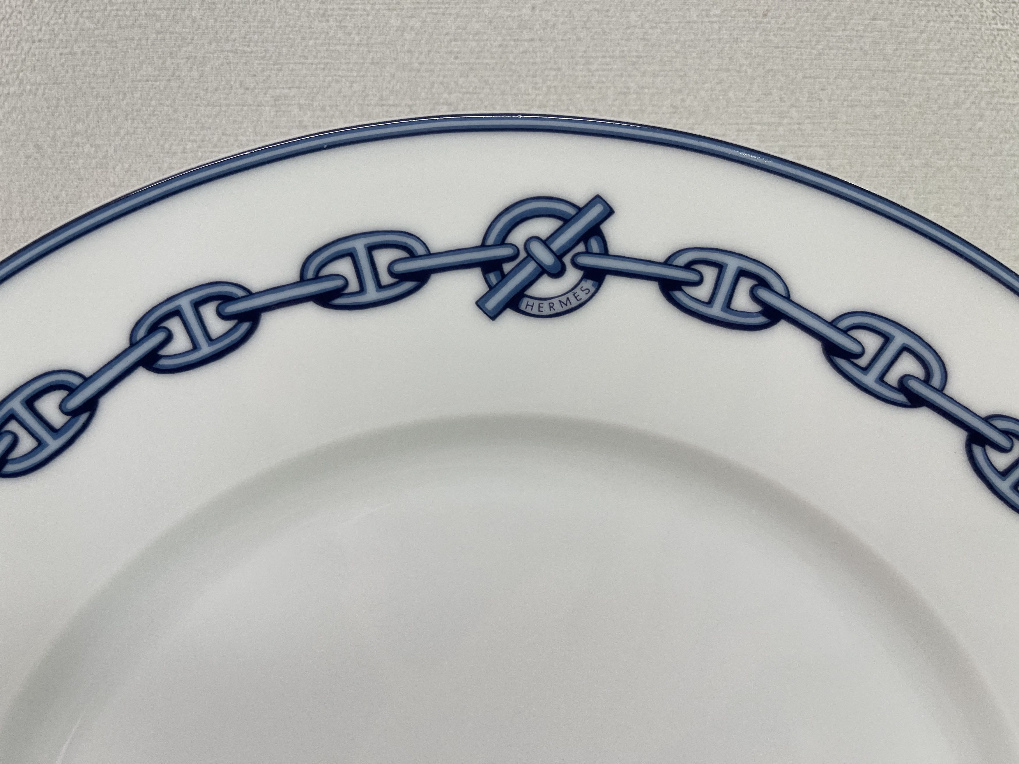 Hermes Hermes Chaine D'Ancre Blue Plate 1P Size ONE SIZE - 3 Thumbnail