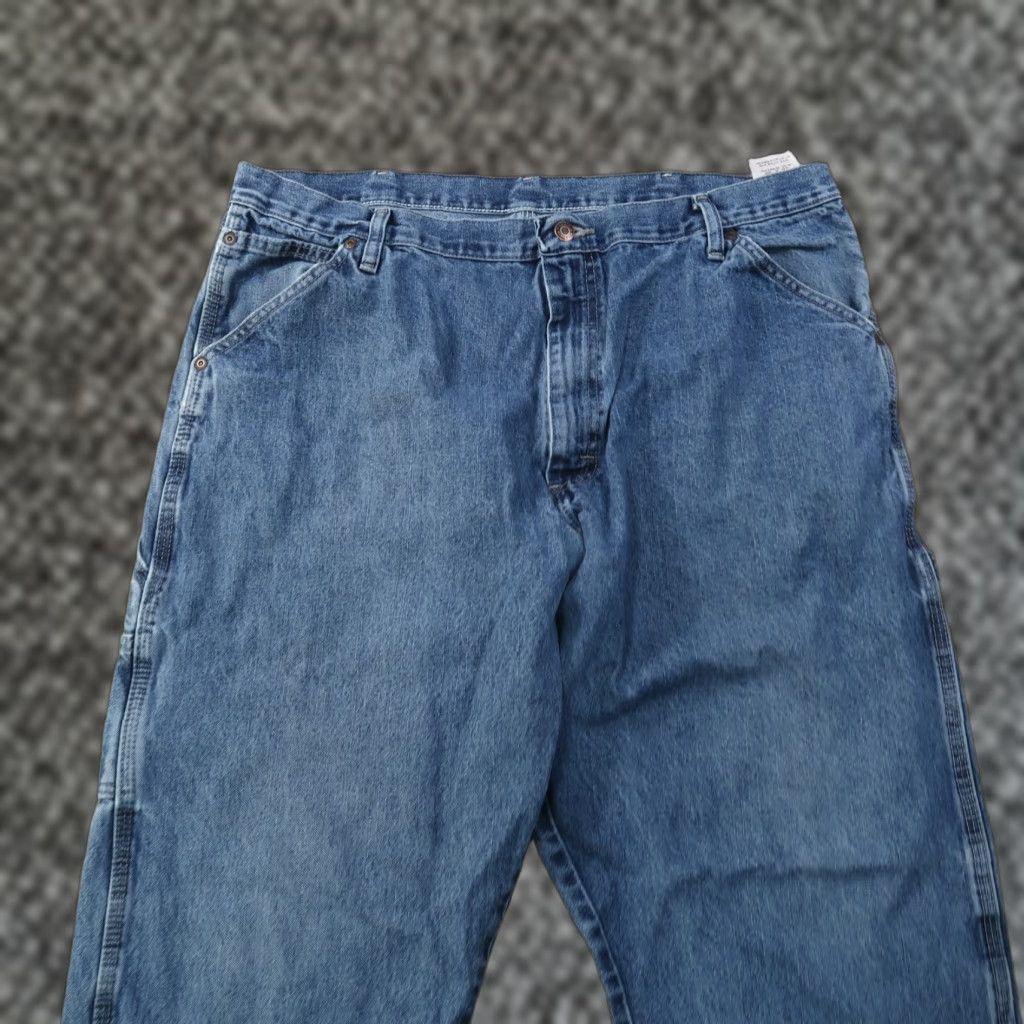 Wrangler Wrangler Carpenter Jeans Men's 40x30 Distressed Denim Work Pants Size US 40 / EU 56 - 1 Thumbnail