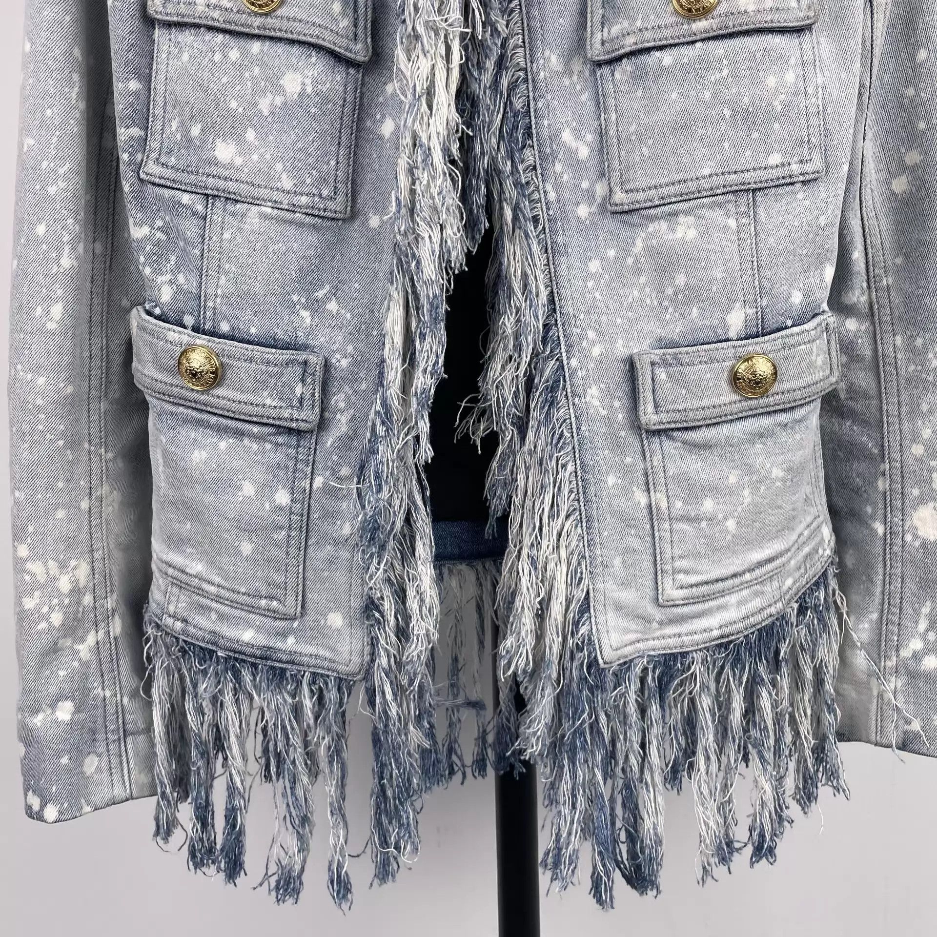 Balmain Balmain Denim Jacket Blue 36 260409ZPX9K02 Size XS / US 0-2 / IT 36-38 - 3 Thumbnail