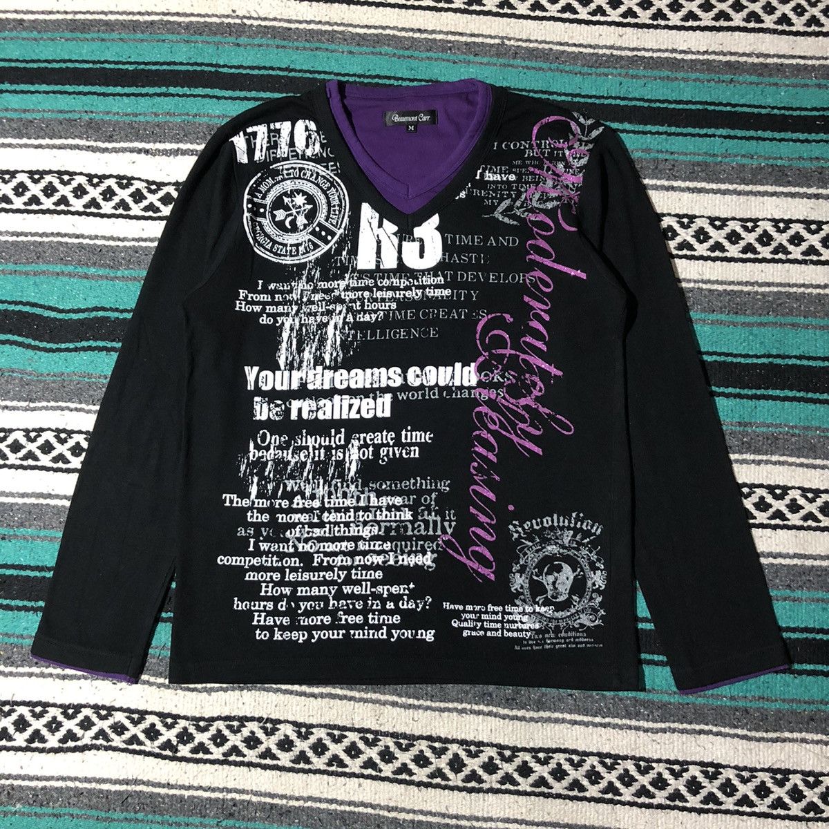 If Six Was Nine Beaumont Carr Poem Longsleeve Shirt Size US M / EU 48-50 / 2 - 1 Thumbnail