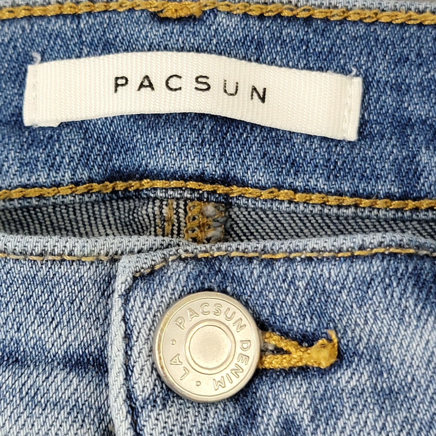 Pacsun PacSun Womens 26 High Rise Knee Patch Jegging Light Wash Blue Denim Stretch Jeans Regular 24x28 Size 26" / US 2 / IT 38 - 4 Thumbnail