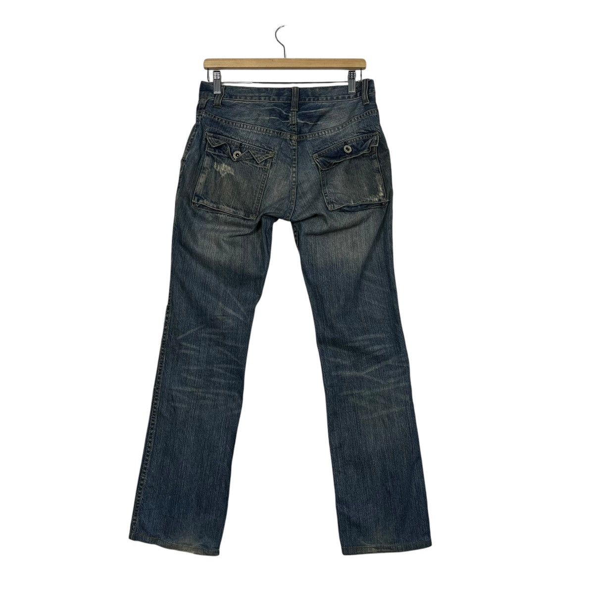 Japanese Brand Vintage Three Stone Throw Distressed Bush Pants Size 30" / US 8 / IT 44 - 7 Thumbnail