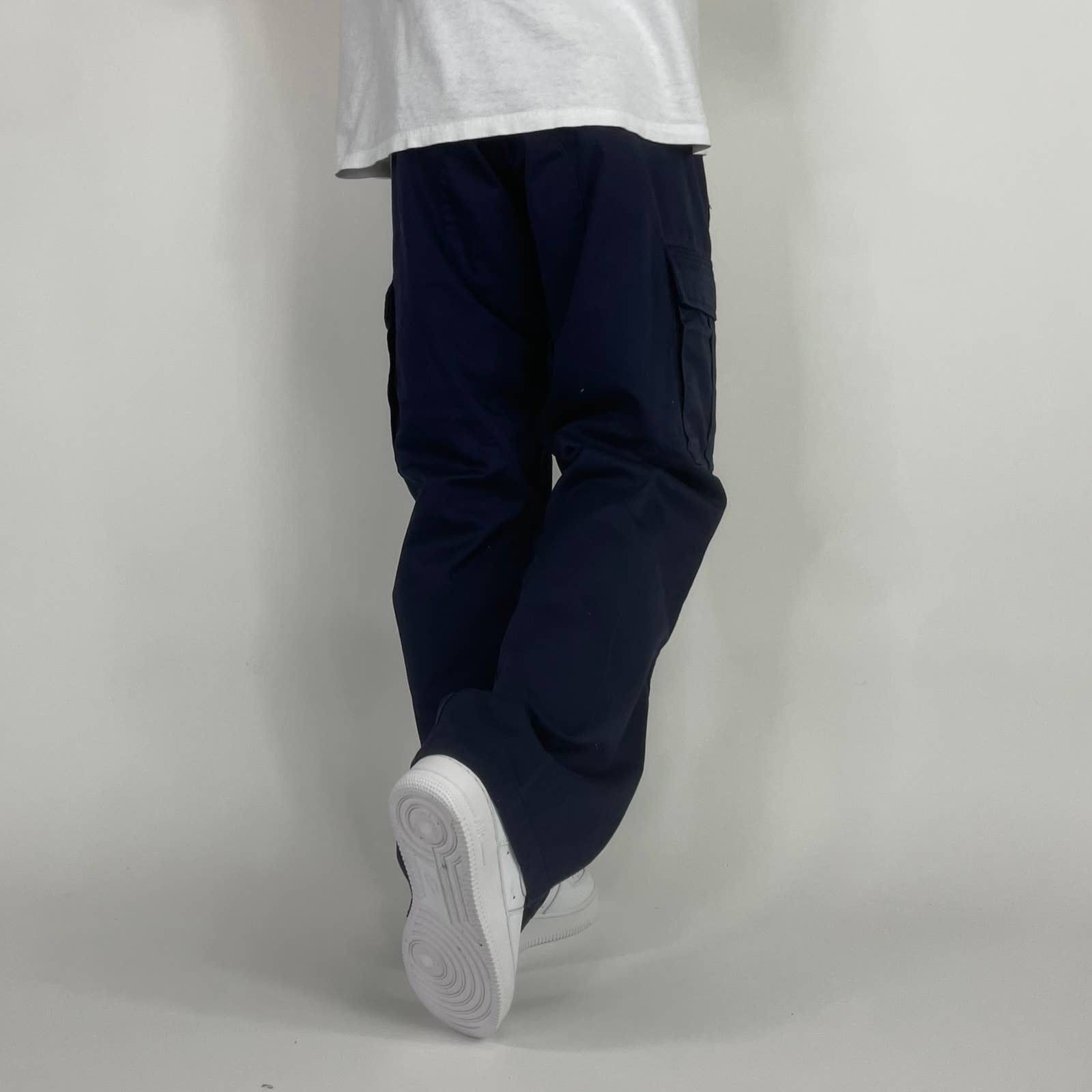 Vintage Super Sick Vintage Tactical Navy Blue Utility Cargo Pants Size US 36 / EU 52 - 3 Thumbnail