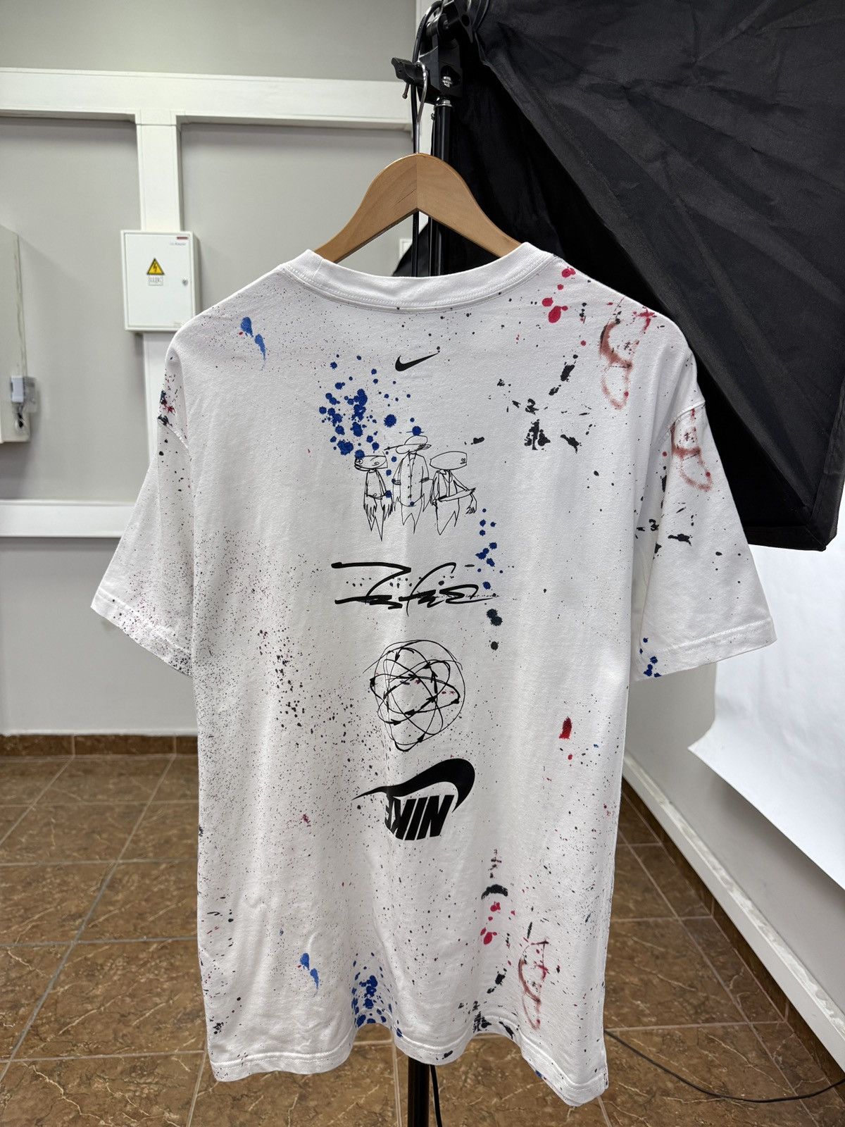 🇺🇸 Nike Futura Max 90 Breaking T-Shirt Y2K Art Rare Retro
