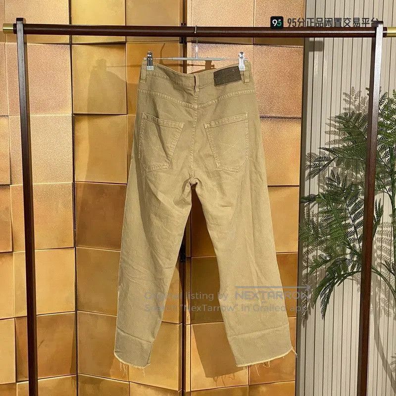 Brunello Cucinelli Brunello Cucinelli Men's Beaded Logo Casual Pants. Size US 34 / EU 50 - 3 Thumbnail