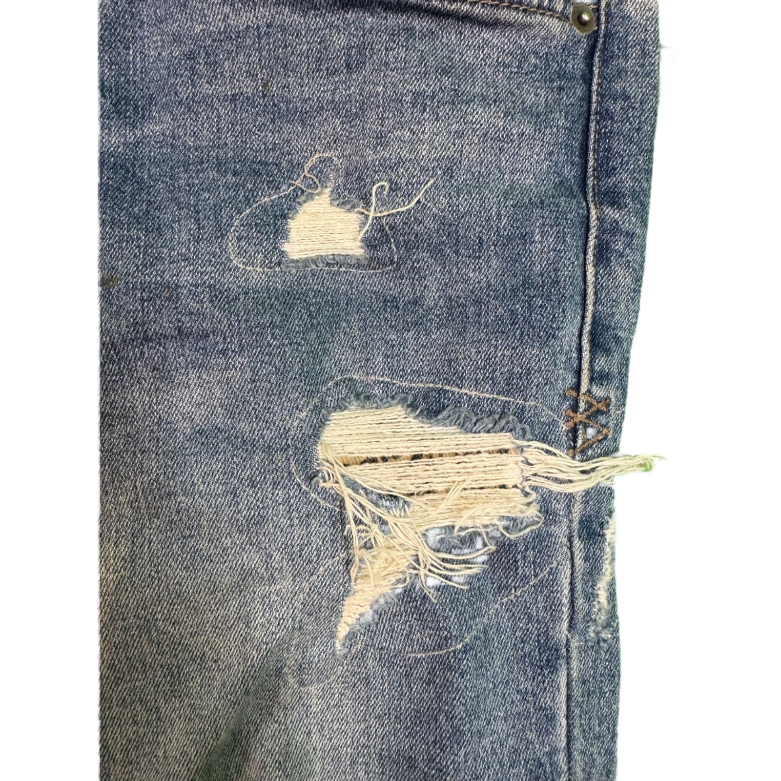 Ksubi Ksubi Light Wash Ripped Blue Jeans Size US 32 / EU 48 - 5 Thumbnail