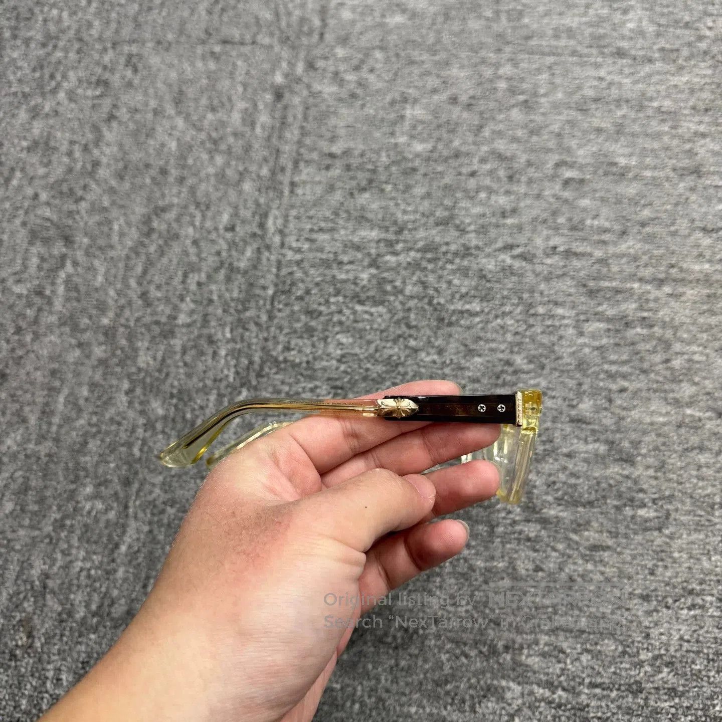Chrome Hearts Chrome Hearts Transparent Yellow Glasses. Size ONE SIZE - 2 Thumbnail