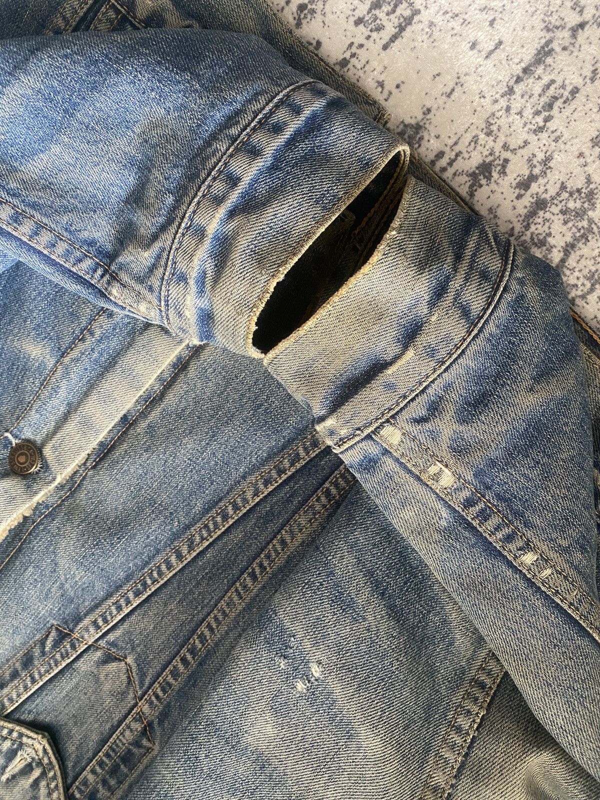 Levi's Vintage Levi's Sherpa Fleece workwear Denim Jacket 00s Size US M / EU 48-50 / 2 - 12 Thumbnail