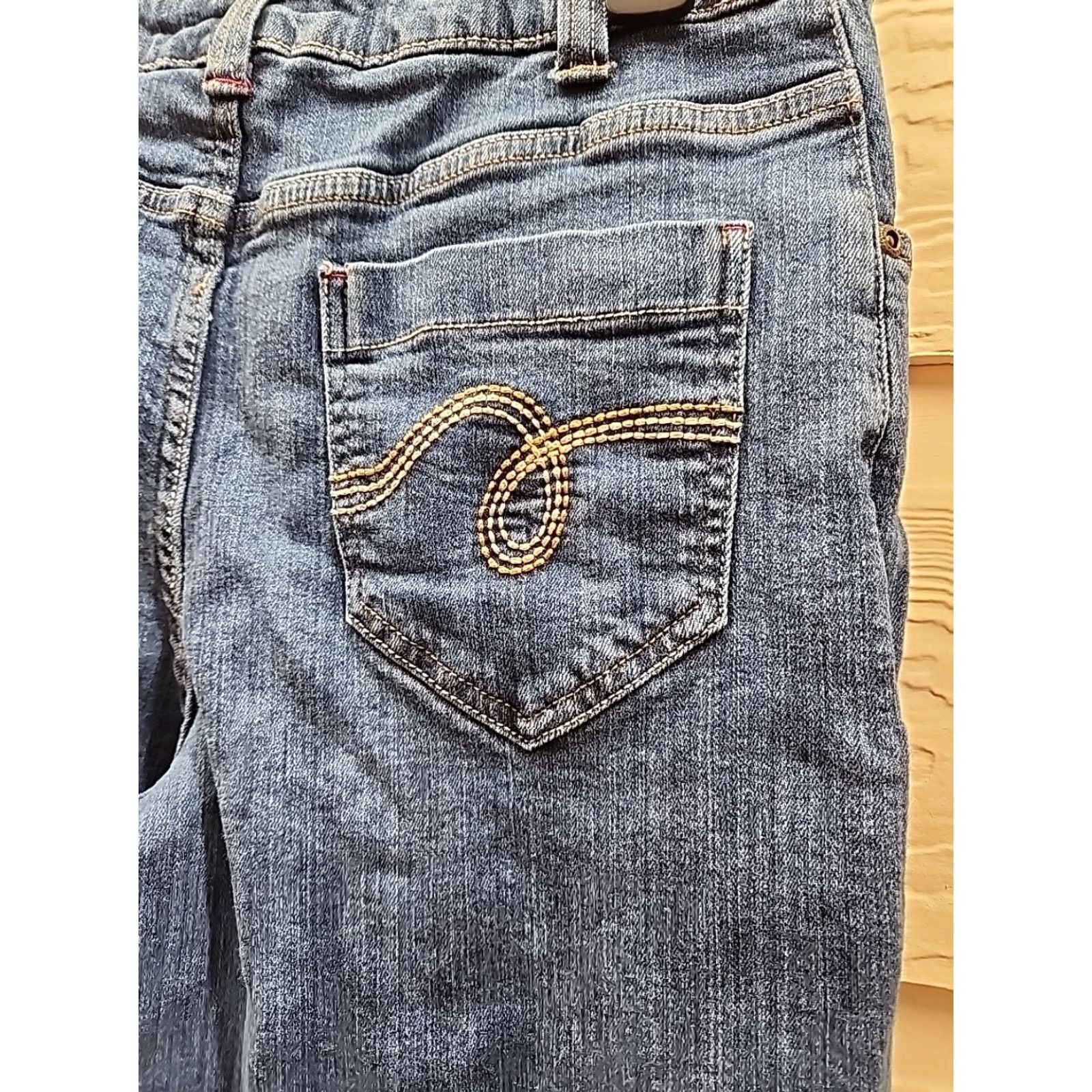 Vintage Smiths Denim Jeans Women's Boot Cut Blue 6 Regular Cotton Polyester Spandex Denim Stretch Pockets Comfort Vintage No Size 28" / US 6 / IT 42 - 7 Thumbnail