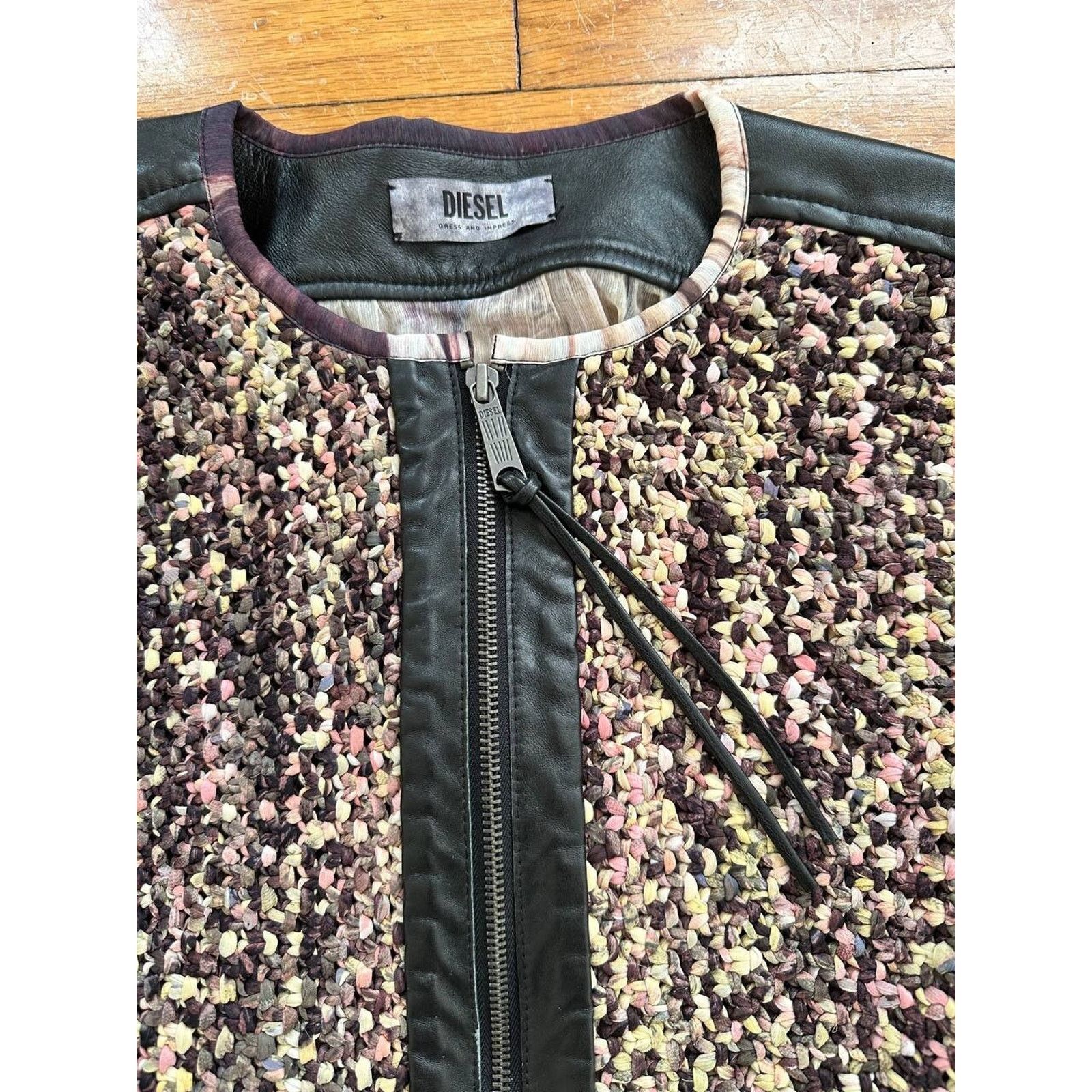 Diesel Diesel Women Leather Biker Jacket Lond Sleeve Size M A000610 Size M / US 6-8 / IT 42-44 - 4 Thumbnail