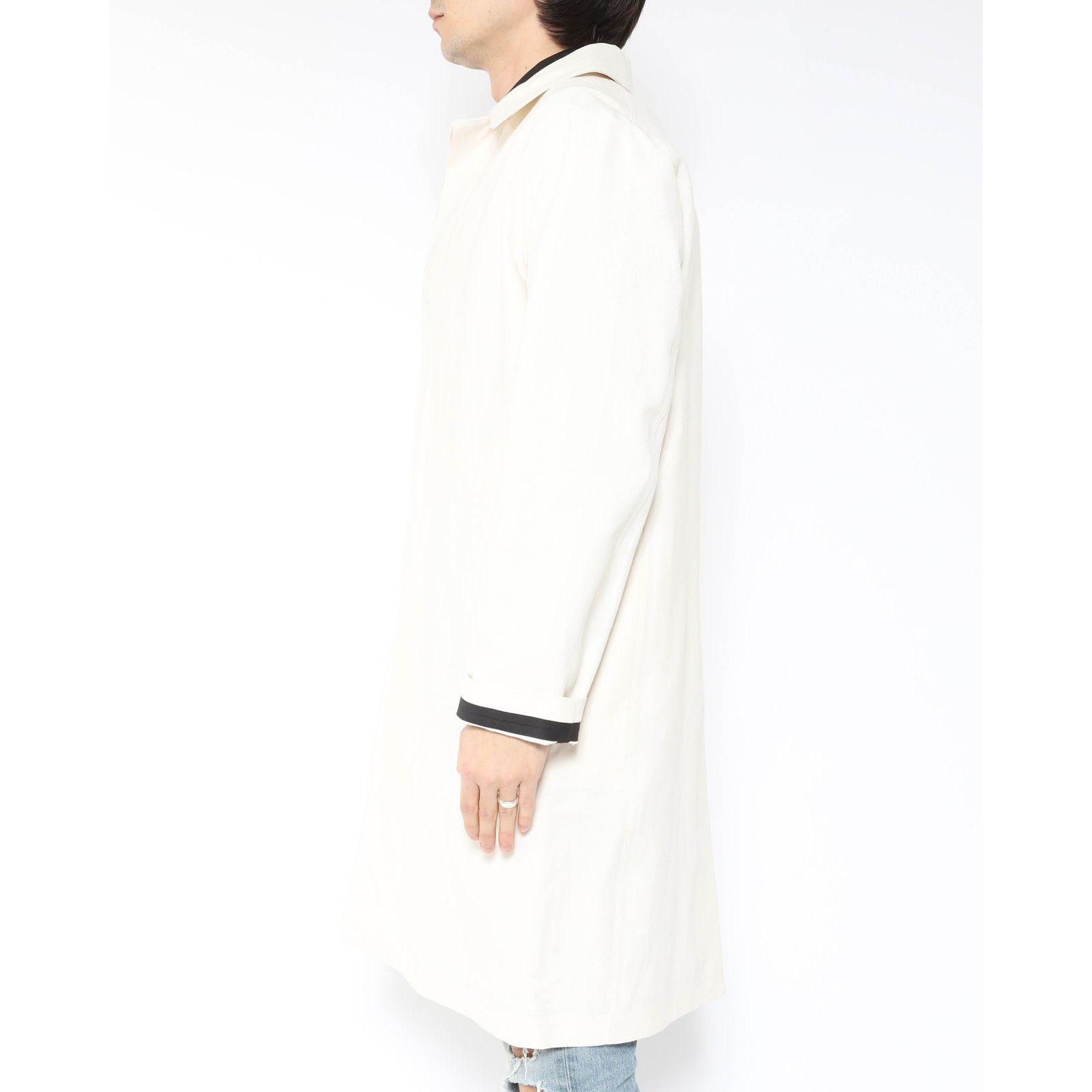 Berluti SS18 Classic Lizard Pocket Coat in Cream Cotton Size US M / EU 48-50 / 2 - 3 Thumbnail