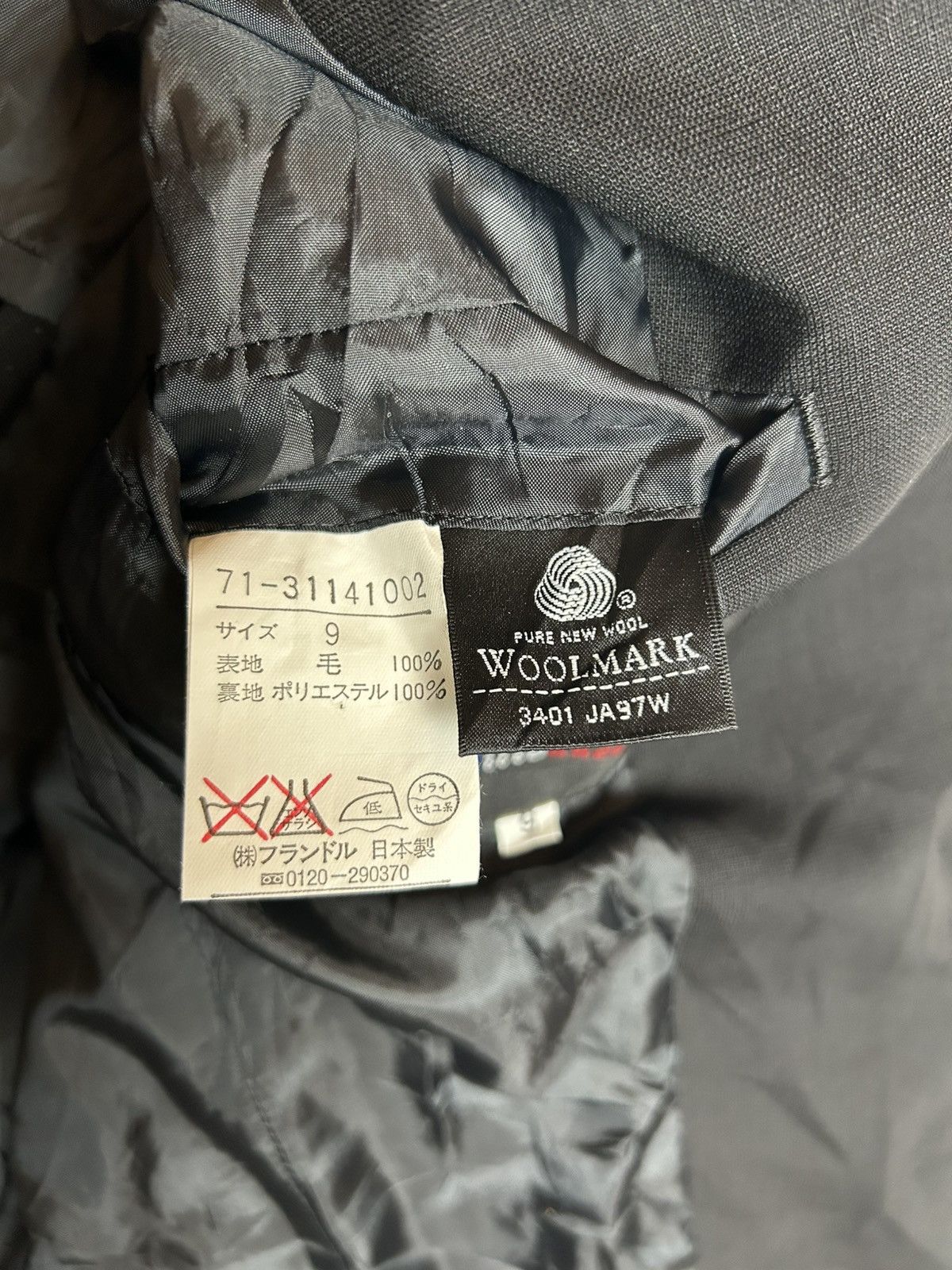 Designer × Japanese Brand × Yohji Yamamoto INED YOHJI YAMAMOTO SINGLE BREAST BLAZER Size XS / US 0-2 / IT 36-38 - 7 Thumbnail
