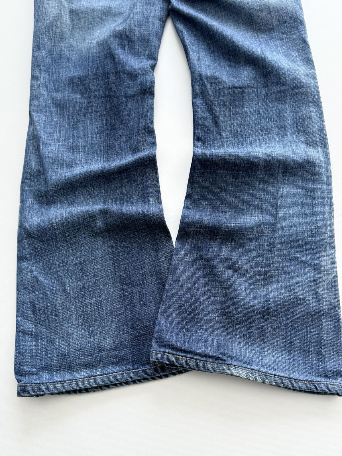 Diesel 2000s Diesel Flared Washed Denim Jeans Size 32" / US 10 / IT 46 - 6 Thumbnail