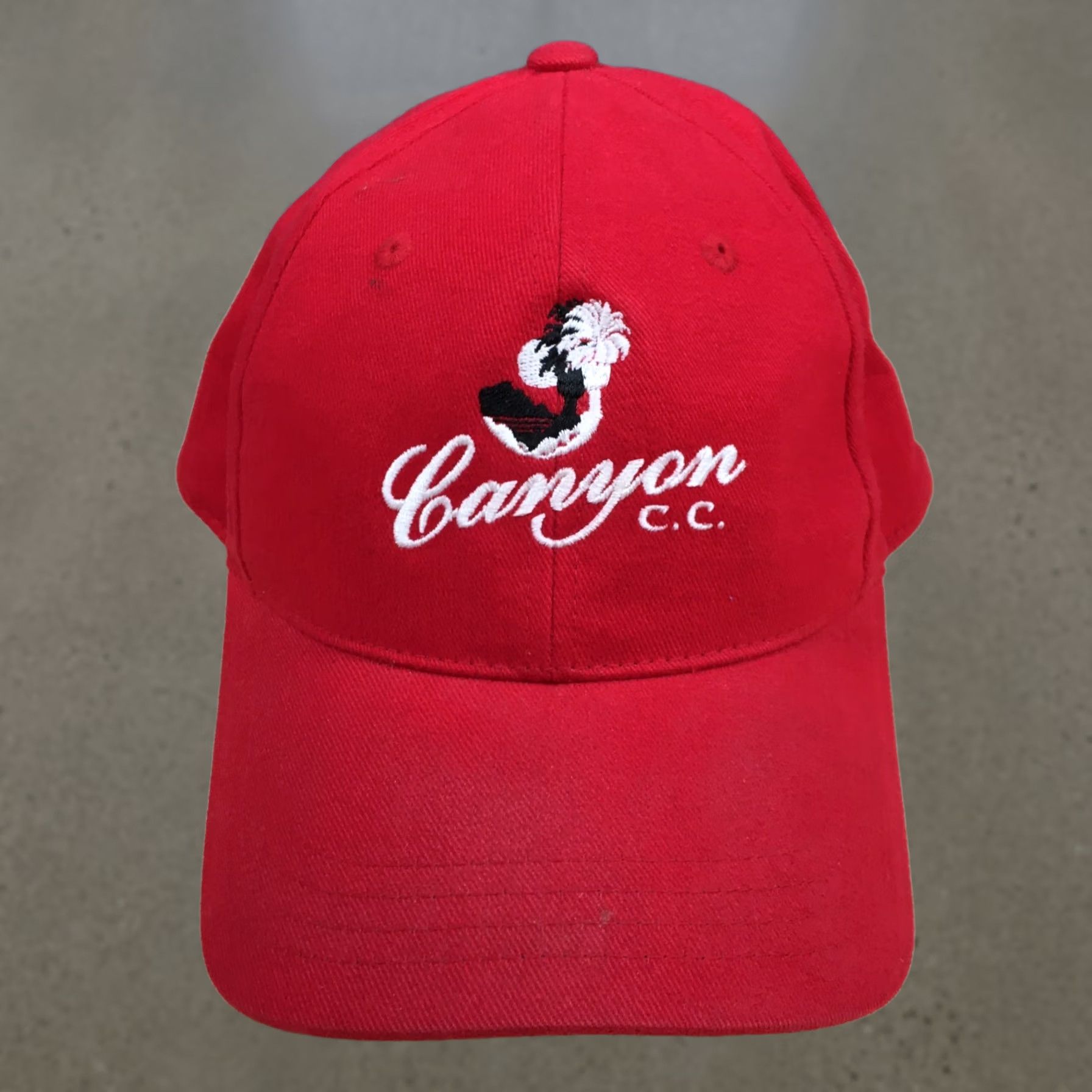 Imperial Imperial Canyon Baseball Cap Hat Cotton Embroidered Logo Red White One Size Mens Cap Size ONE SIZE - 1 Thumbnail