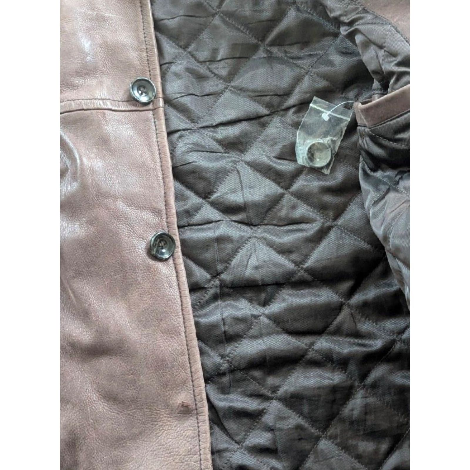 Eddie Bauer VINTAGE Eddie Bauer COAT XL brown leather COWHIDE jacket mens overcoat Patina distressed Patina leather Size US XL / EU 56 / 4 - 6 Thumbnail