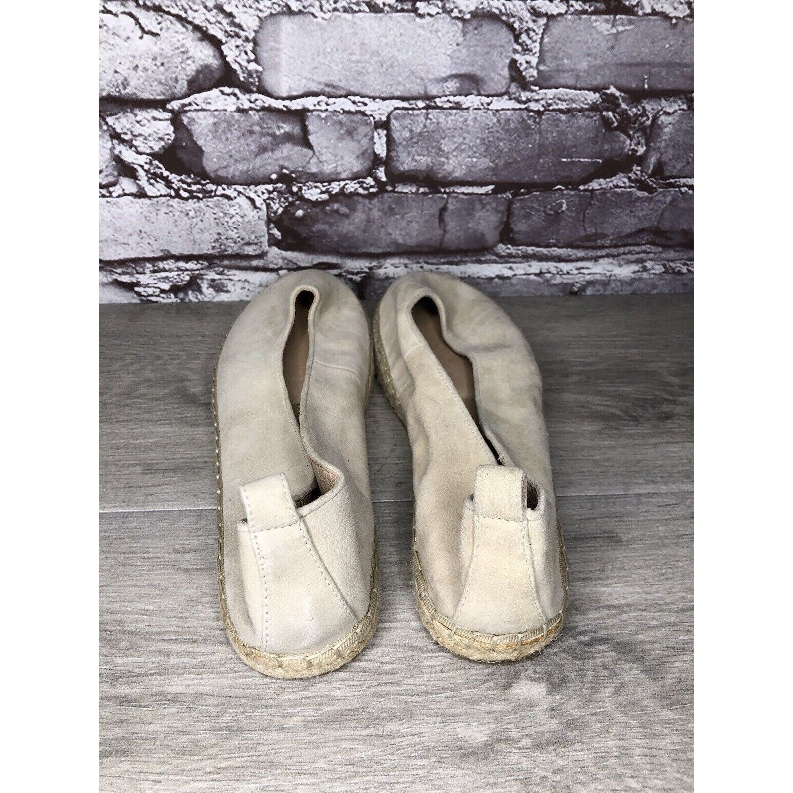 Other J. Jill Ivory Suede Leather Slip On Flats Espadrilles Women’ Size US 9.5 / IT 39.5 - 5 Thumbnail