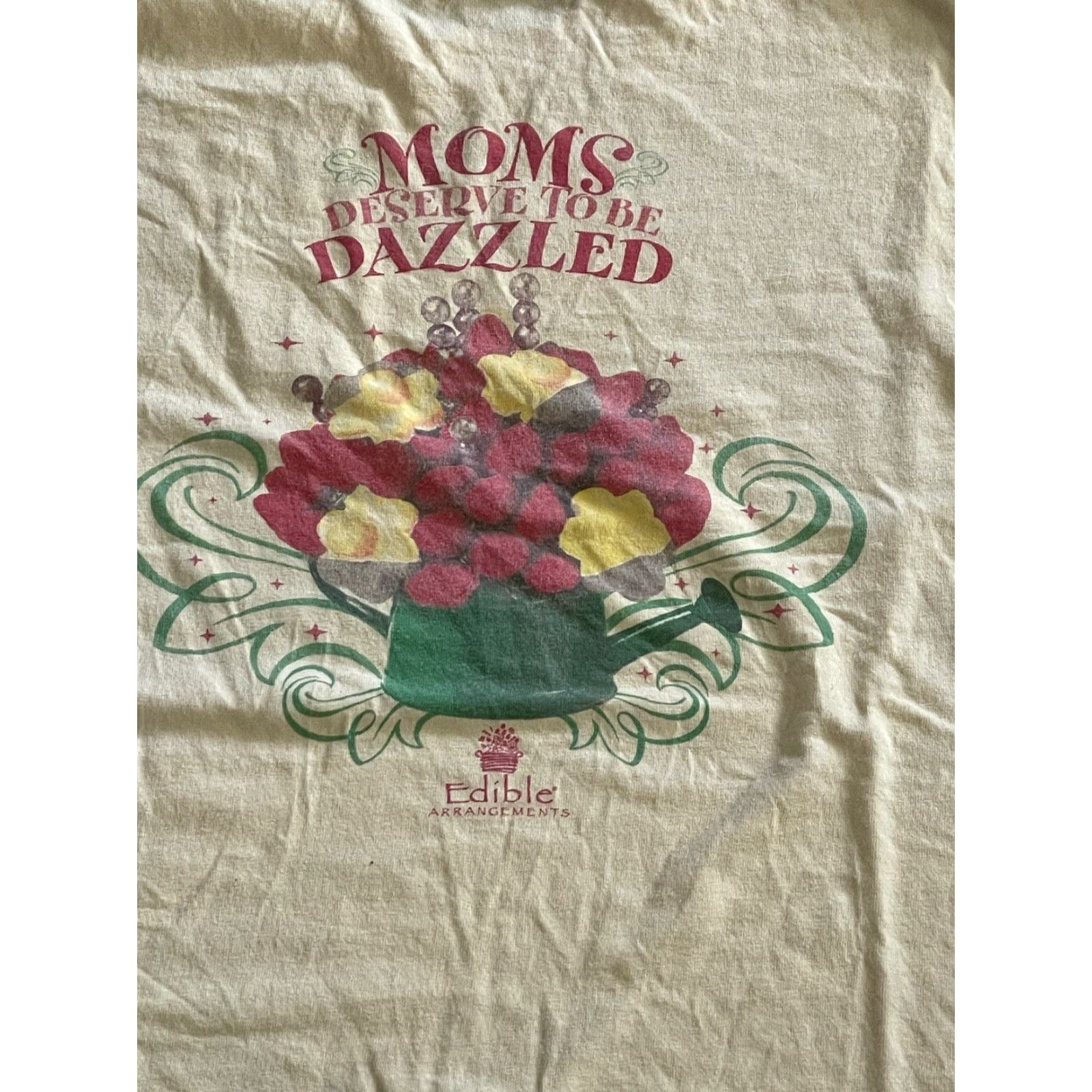 Vintage Edible Arrangements T-Shirt Mens Mom Yellow Large Size US L / EU 52-54 / 3 - 2 Thumbnail