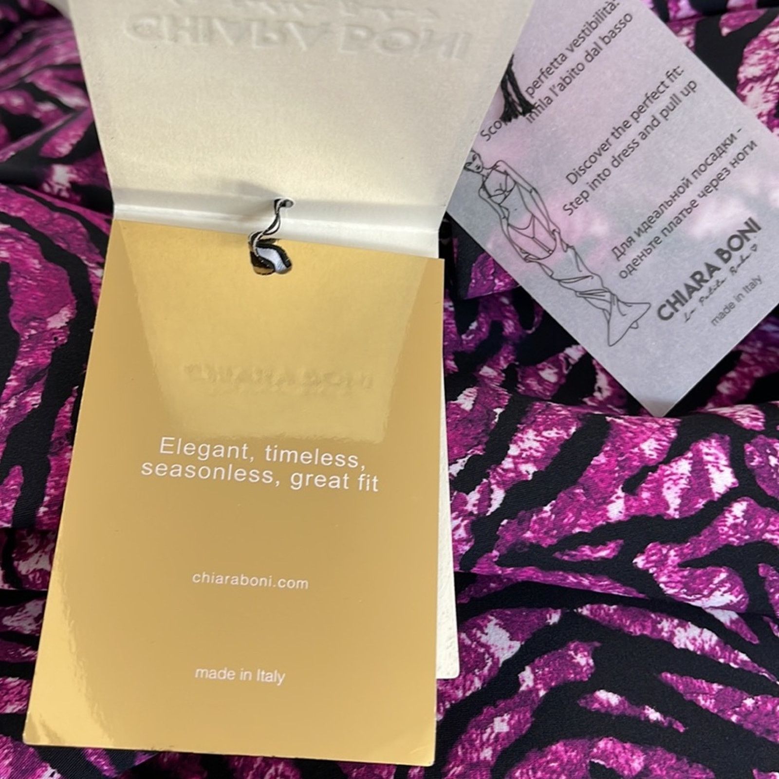 Chiara Boni Chiara Boni One Shoulder Purple Zebra Bodycon Dress 8 Size M / US 6-8 / IT 42-44 - 9 Thumbnail