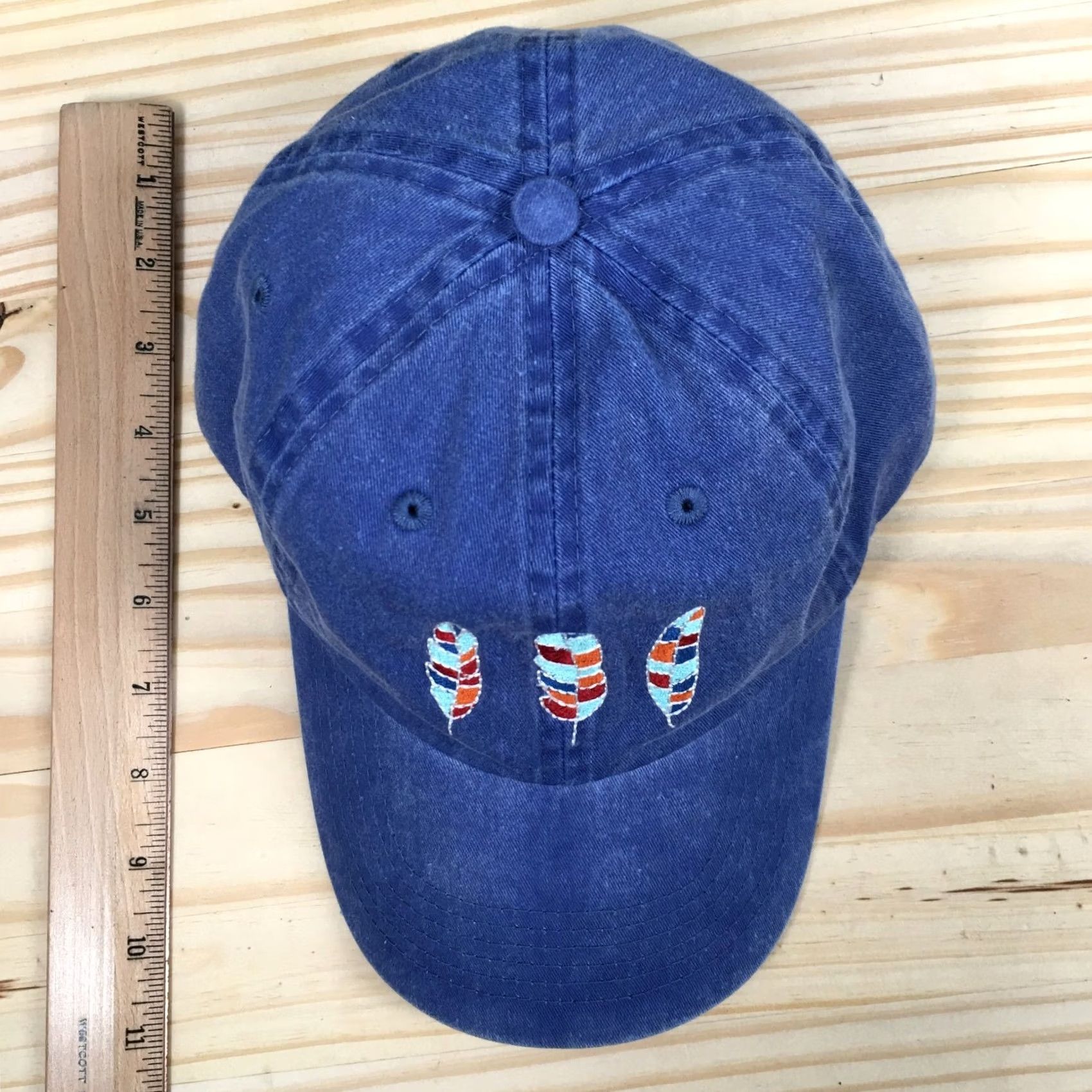 Logo 7 Fahrenheit Baseball Cap Blue OS Adjustable Curved Brim Embroidered Logo Unisex Size ONE SIZE - 4 Thumbnail