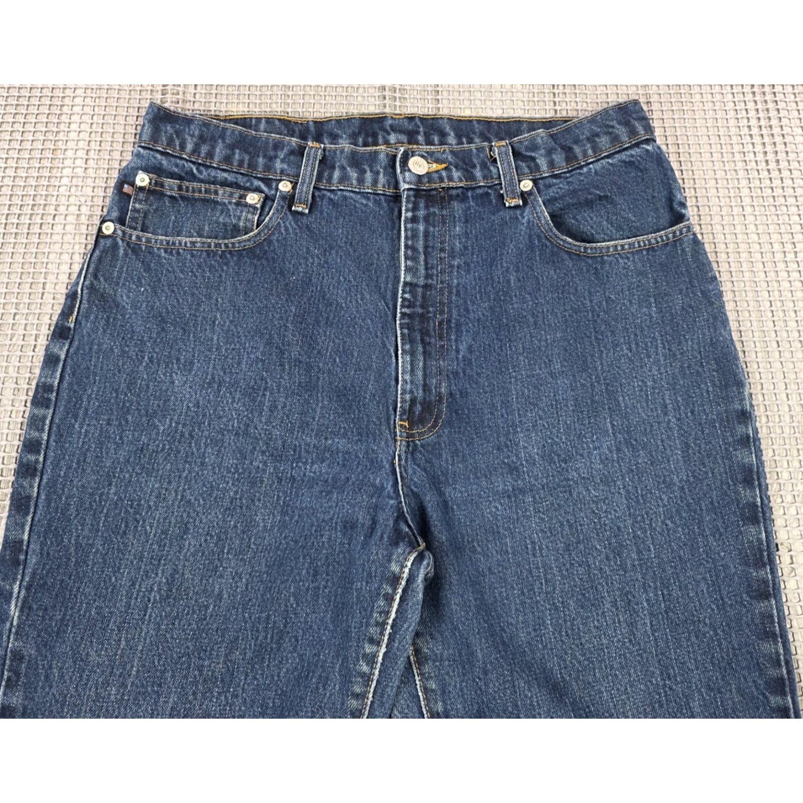 Polo Ralph Lauren VINTAGE Polo Ralph Lauren Polo Jeans Company Slim Flare Blue Jeans Womens 14x29 High Waist Slim Jeans 14 32 in Blue 90s Womens Jeans Size 36" / US 14 / IT 50 - 3 Thumbnail