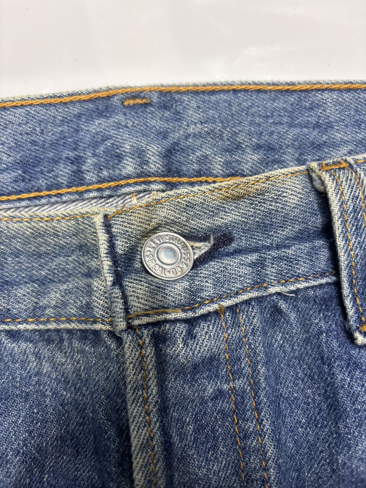JNCO × Levi's 🔥VTG LEVIS 501 MADE IN USA FADED DISTRESSED DENIM JEANS Size US 34 / EU 50 - 13 Thumbnail