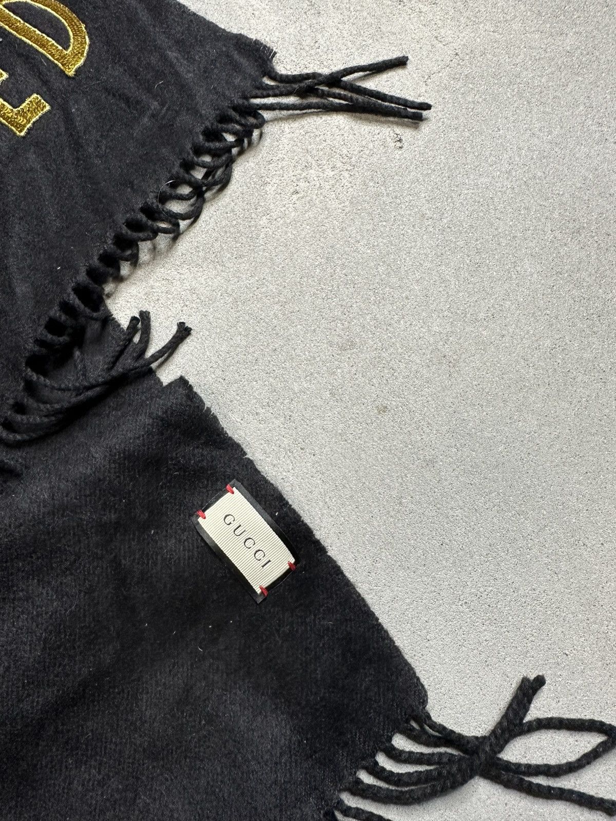 Jean Paul Gaultier × Vintage Gucci Silk Cashemere long Scarf LOVED Size ONE SIZE - 6 Thumbnail