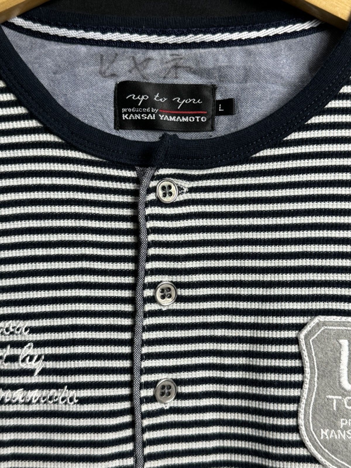 Kansai Yamamoto × Y's for Men × Yohji Yamamoto Striped Uptoyou Kansai Yamamoto Long Sleeve Size US L / EU 52-54 / 3 - 4 Thumbnail