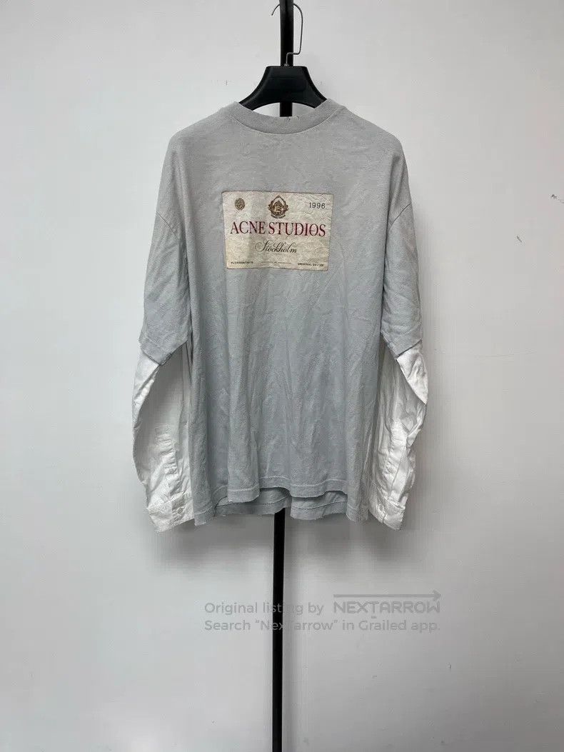 Acne Studios Acne Studios Logo Print Crewneck Loose Fit Long Sleeve T-S Size US XS / EU 42 / 0 - 1 Thumbnail