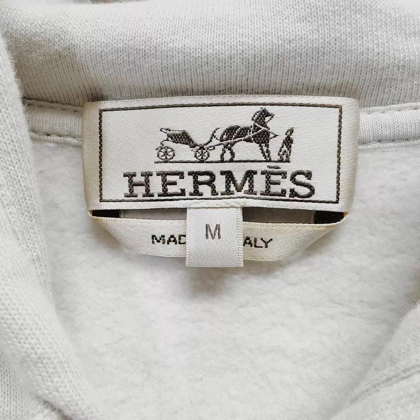 Hermes HERMES Striped Printed Zip Hoodie Gray Men's M Size US M / EU 48-50 / 2 - 3 Thumbnail