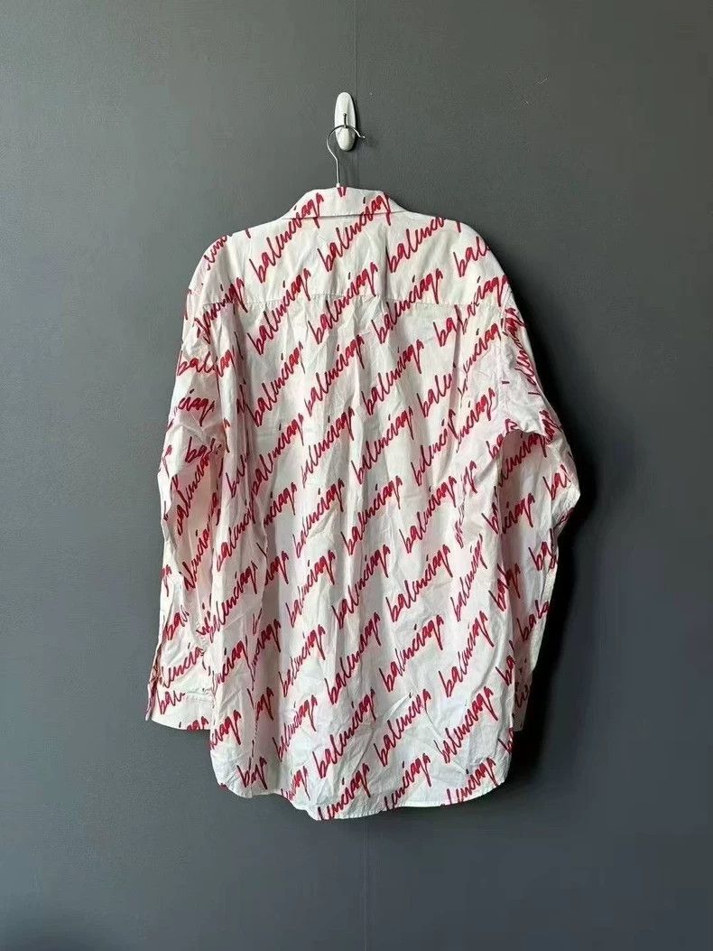 Balenciaga Balenciaga size 34 Cursive Bullet Screen Shirt Size US XS / EU 42 / 0 - 2 Thumbnail