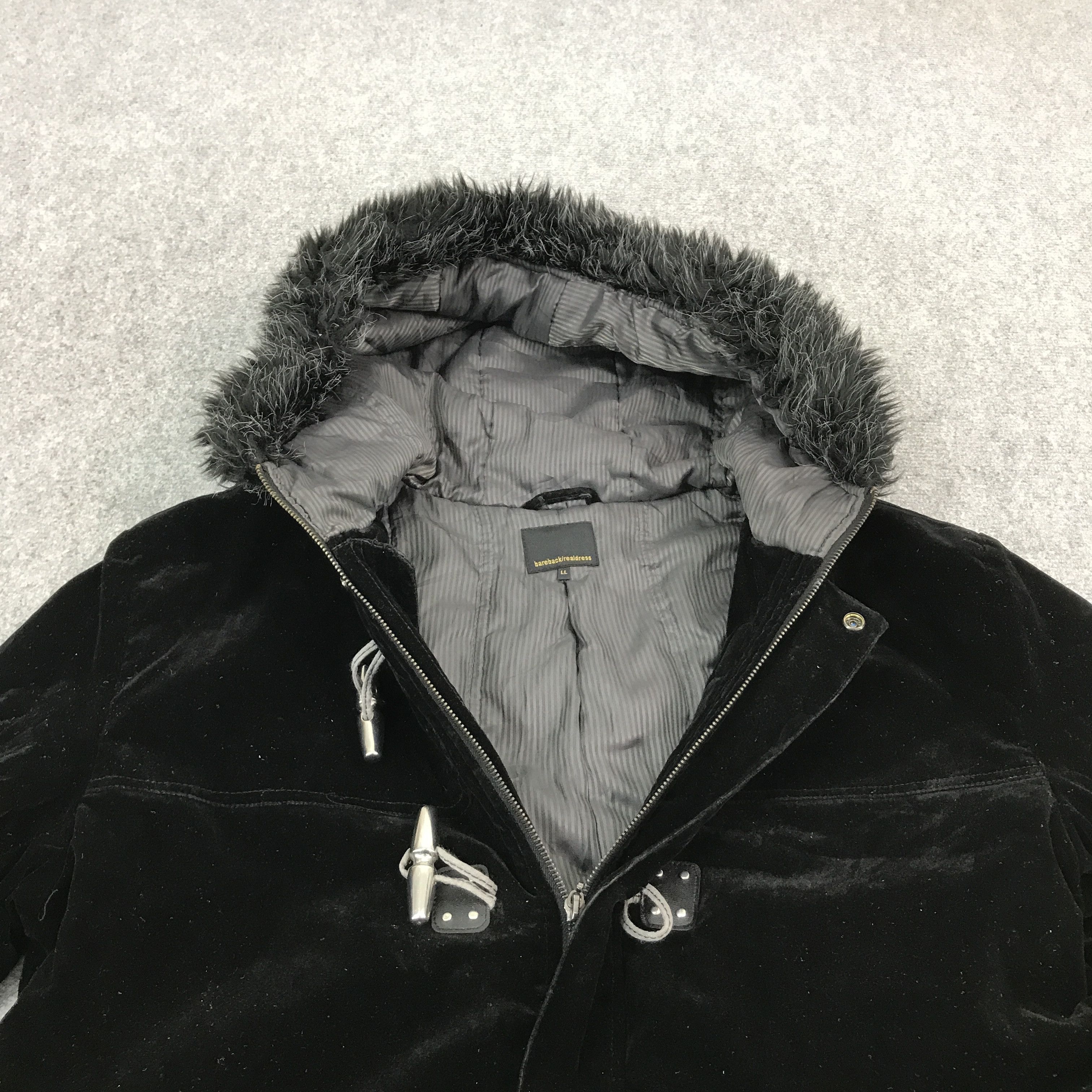 If Six Was Nine × Japanese Brand × Le Grande Bleu (L.G.B.) FUR HOODIES BAREBACK REALDRESS VELVET DESIGN JACKET Size US L / EU 52-54 / 3 - 8 Thumbnail