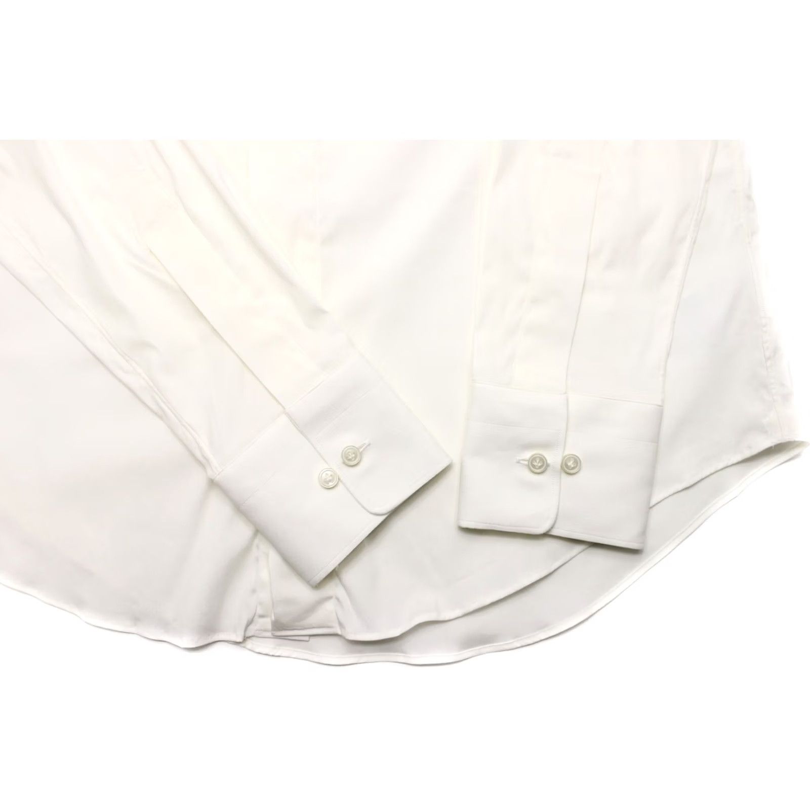 Suitsupply Suitsupply Extra Slim Fit Formal Shirt Men's SMALL Button Up Spread Collar Shirt Ivory Formal Business Mens Size 36R - 5 Thumbnail