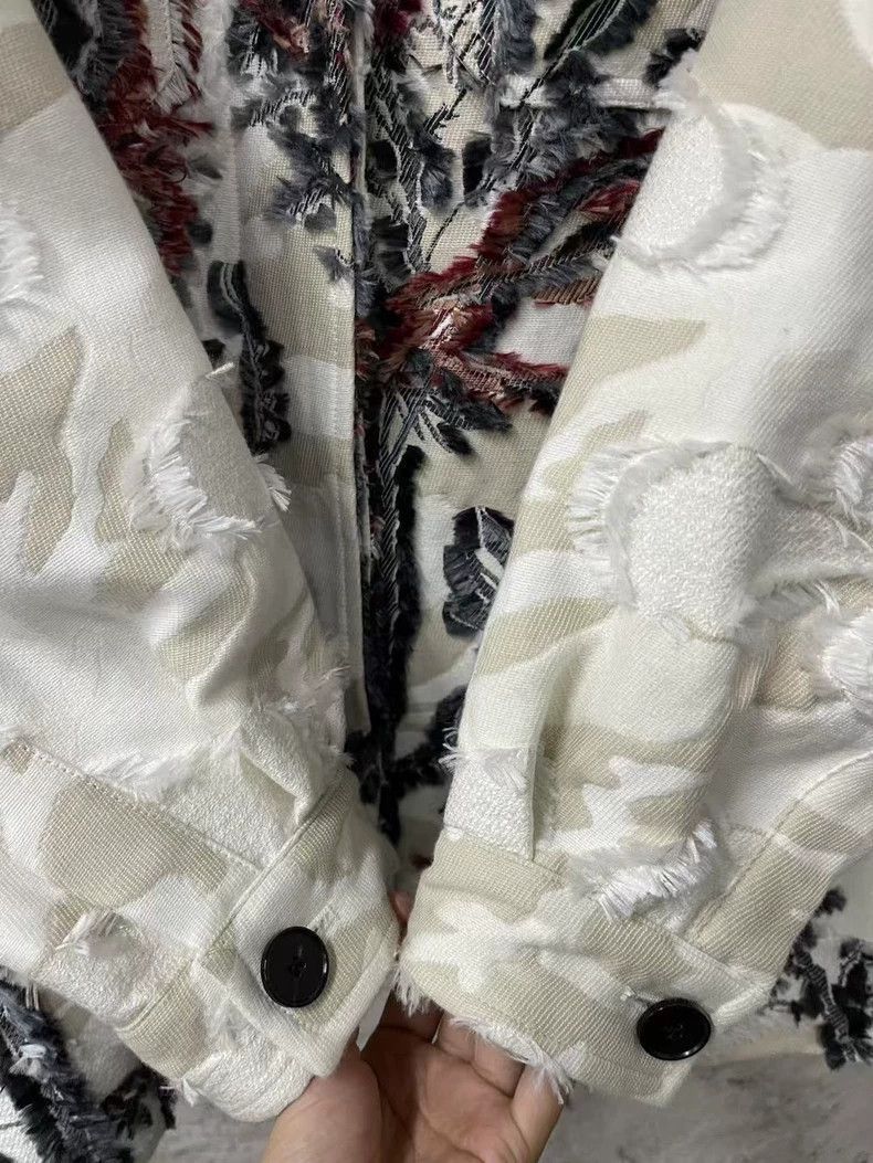 Dior Dior Dior Denim Jacket with Floral Design-2507 Size US S / EU 44-46 / 1 - 5 Thumbnail