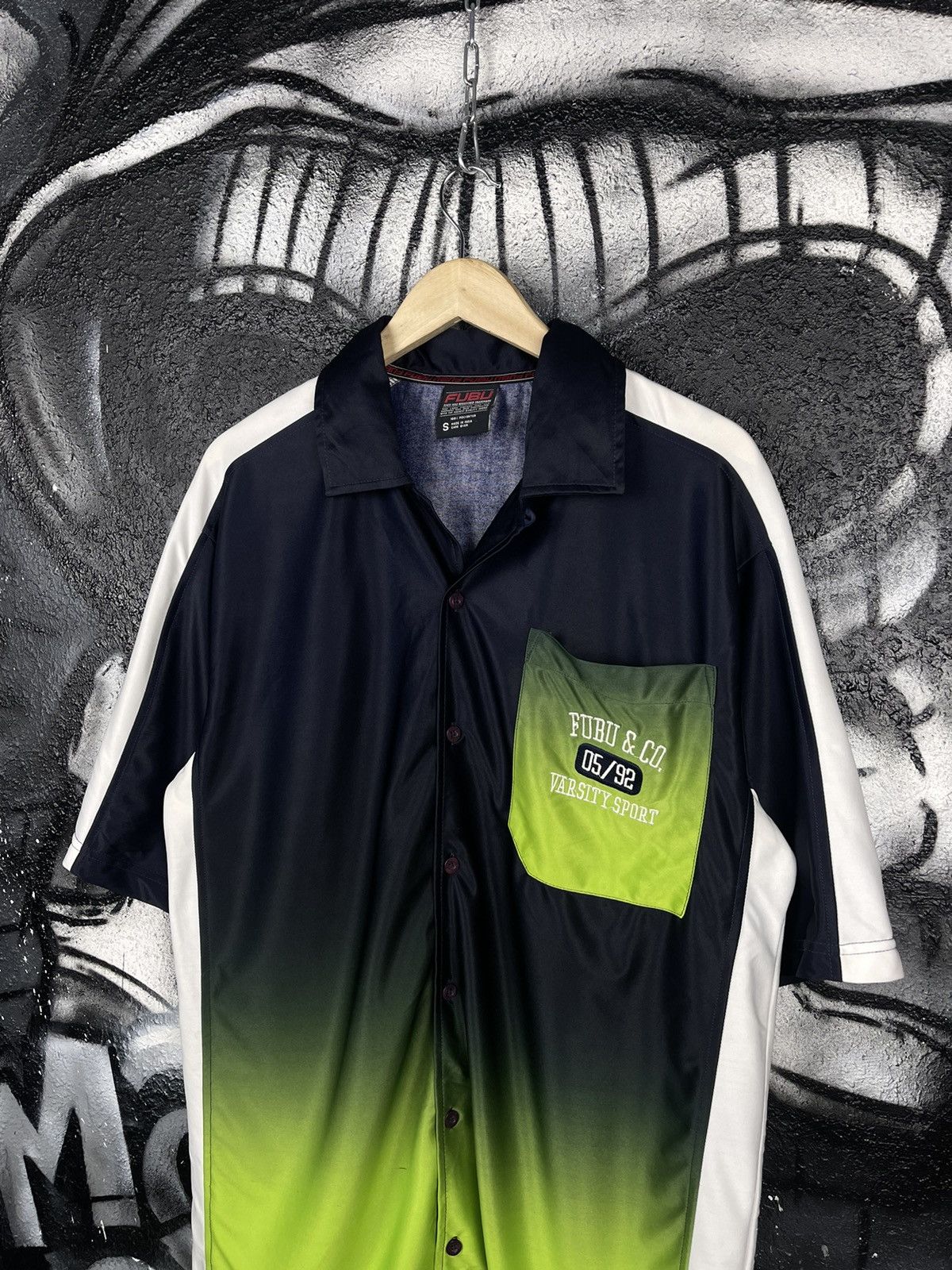 Fubu × Vintage Y2K Fubu Varsity Sport Crazy Shirt Men’s Size S Size US S / EU 44-46 / 1 - 4 Thumbnail