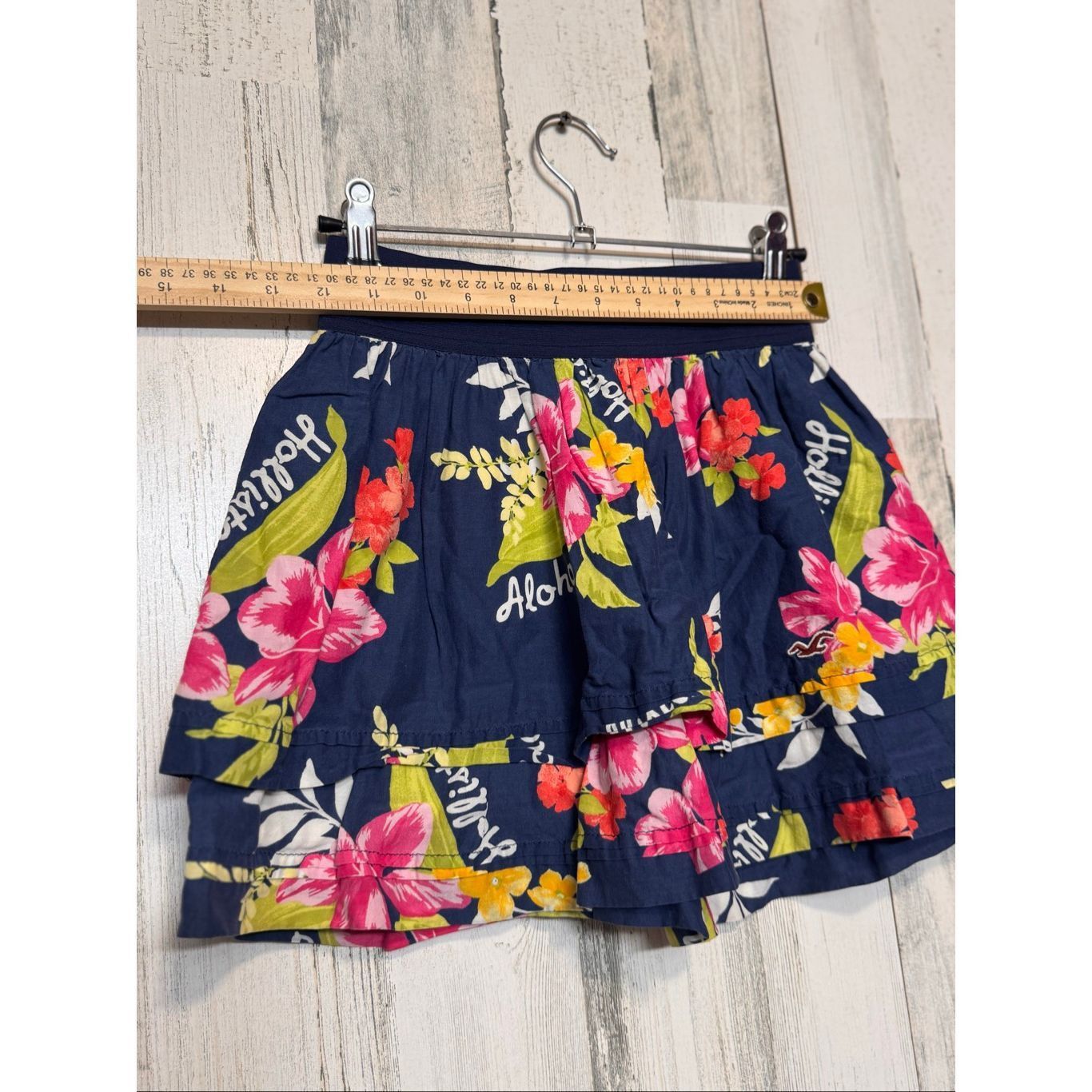 Hollister Hollister Floral Ruffle Mini Skirt Navy Size S Size 26" / US 2 / IT 38 - 6 Thumbnail