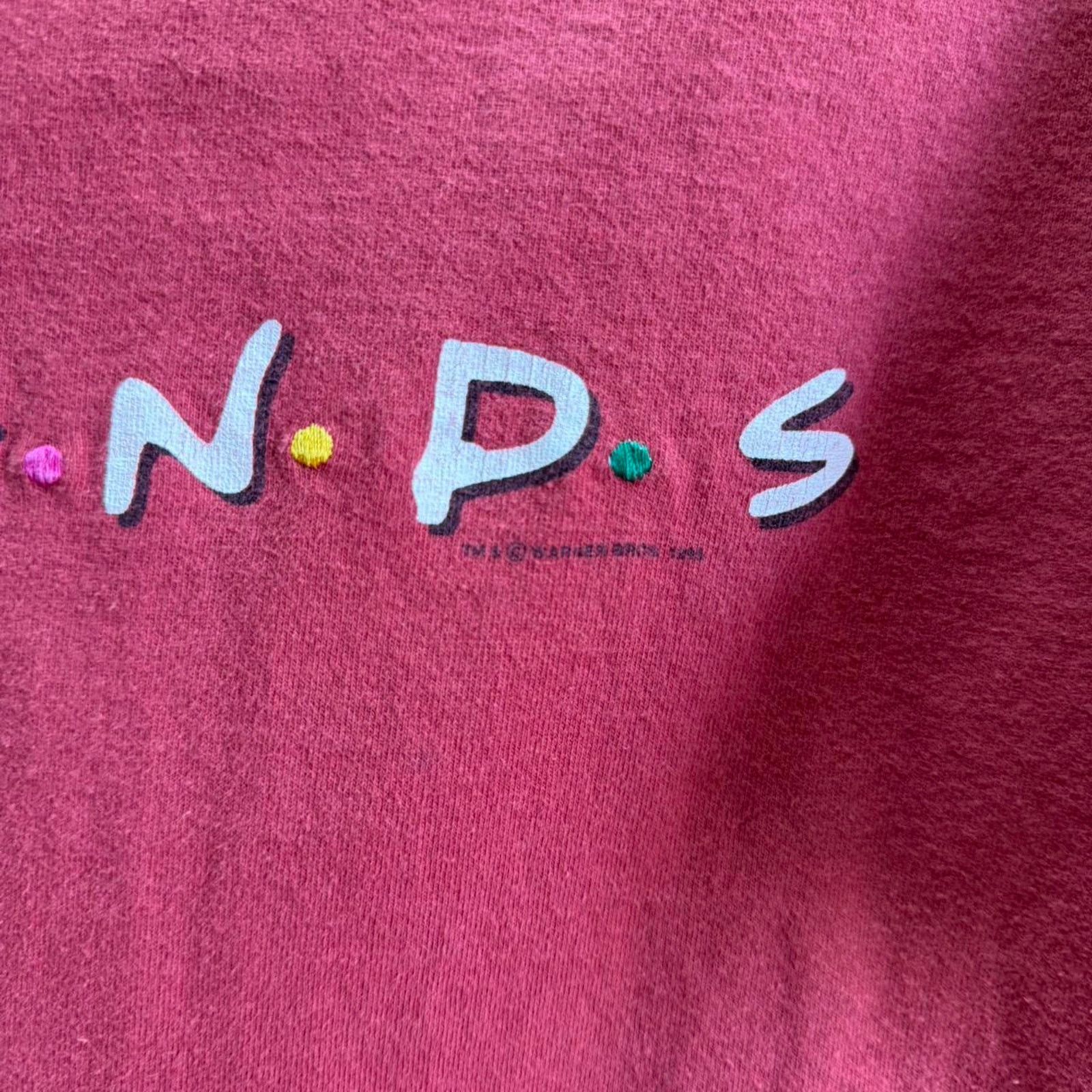 Vintage Vintage 90s Friends TV Show Logo Promo T-Shirt Size US L / EU 52-54 / 3 - 6 Thumbnail