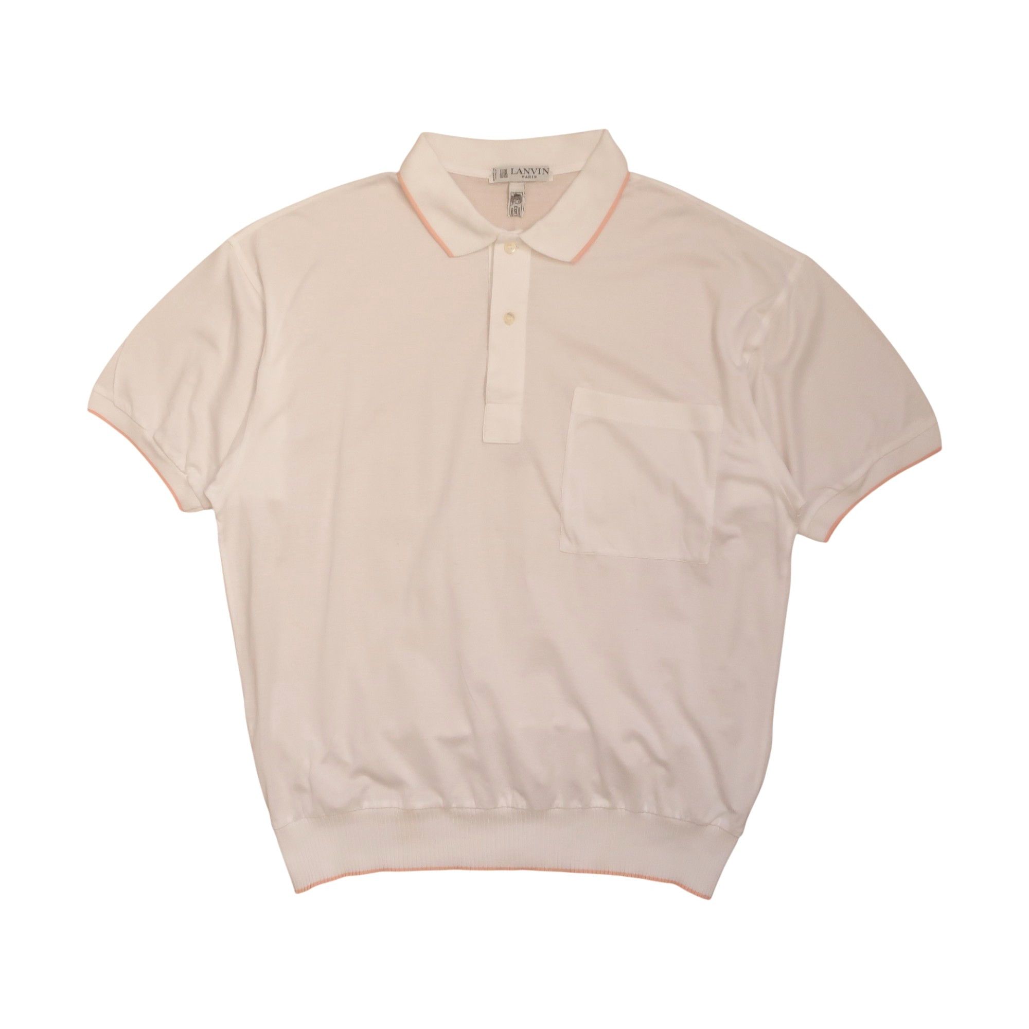 Lanvin 80s Vintage Lanvin Paris Egypt Cotton Polo Shirt Size US M / EU 48-50 / 2 - 1 Thumbnail