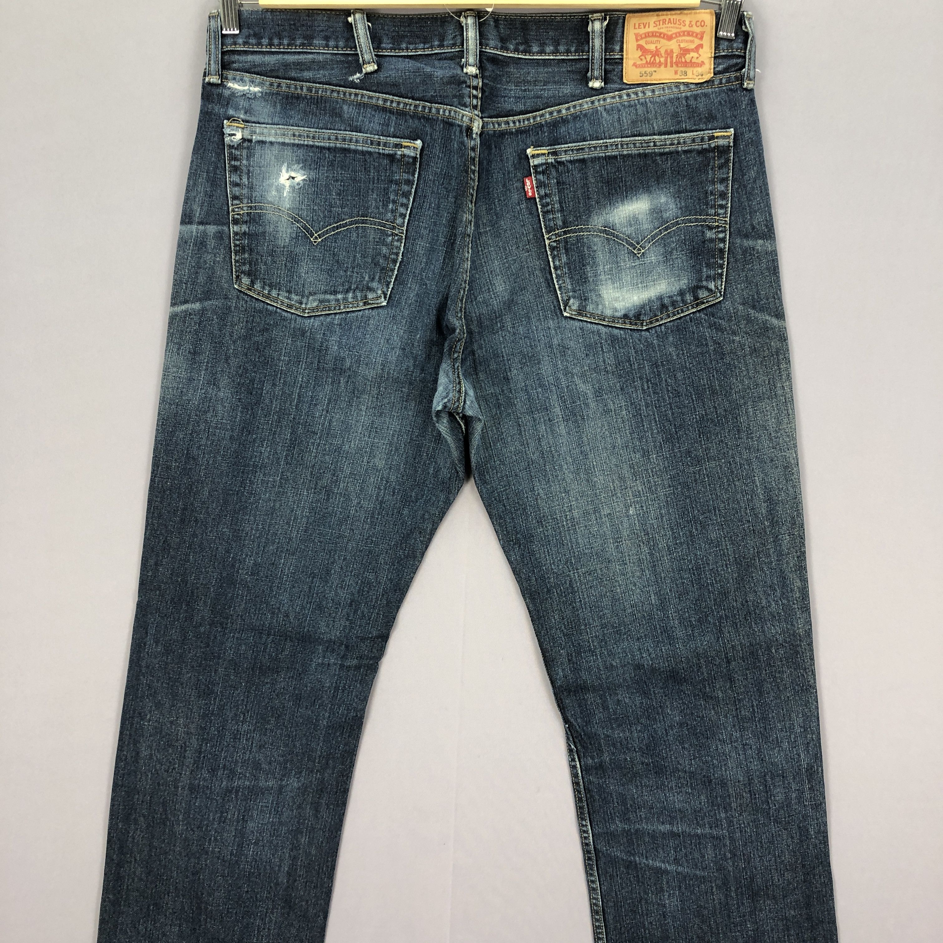 Levi's Vintage Baggy Levis 559 Jeans Levi's Blue Wash Denim Pant Size US 38 / EU 54 - 6 Thumbnail
