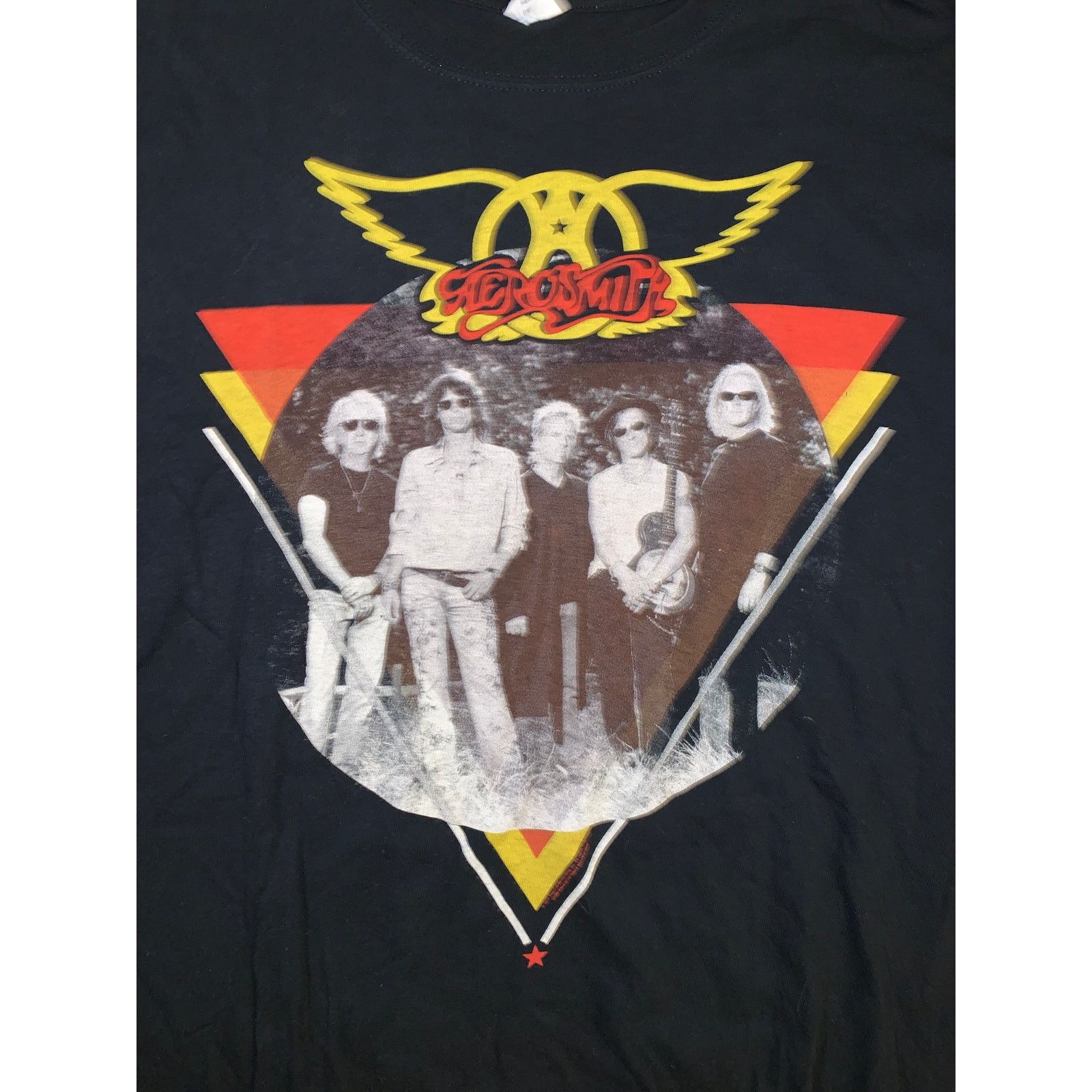 Band Tees Aerosmith Band T Shirt Large Anvil Tag Black Rock Tee Size US L / EU 52-54 / 3 - 1 Thumbnail