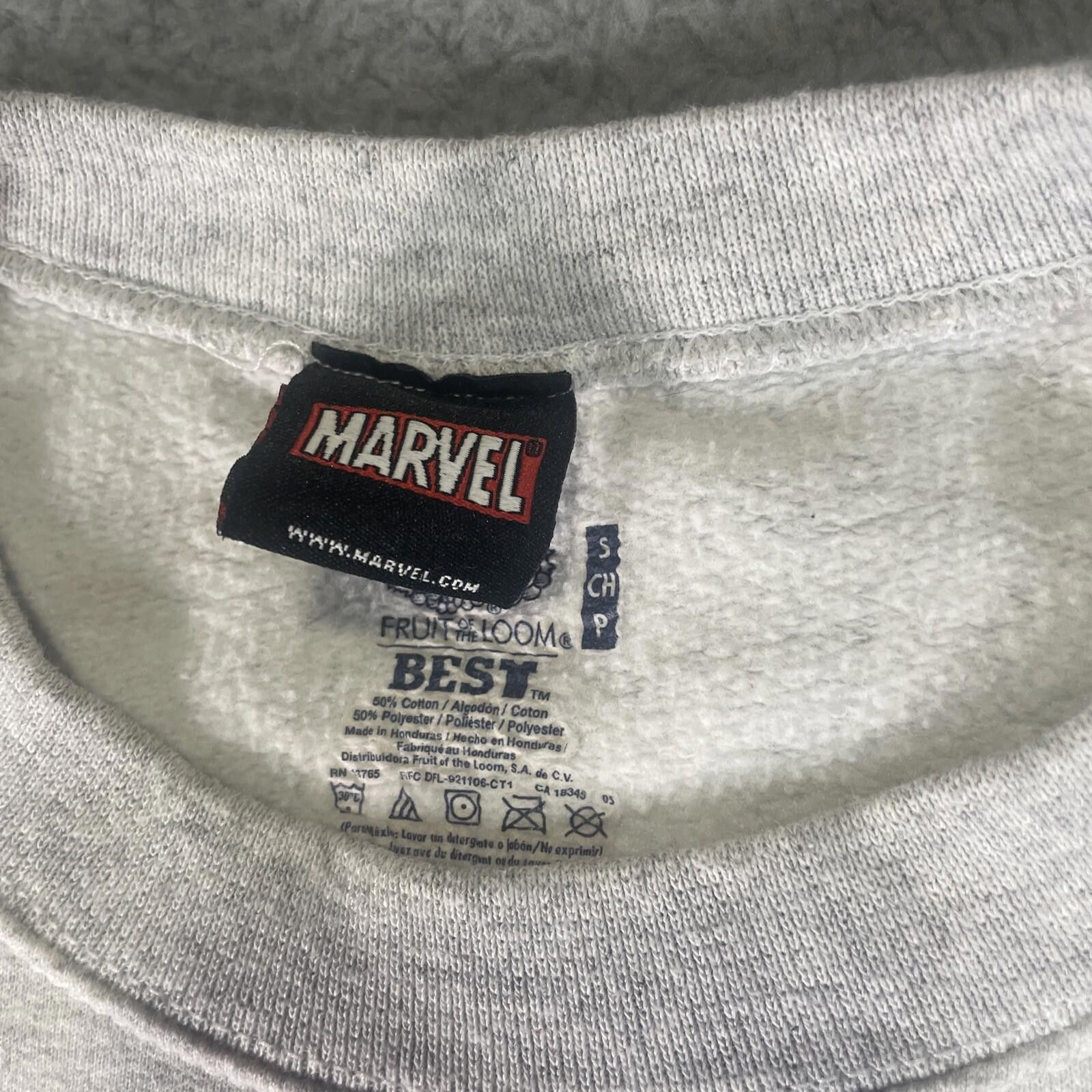 Marvel Comics Marvel Sweatshirt Gray Mens Small Long Sleeve Comics Y2K Size US S / EU 44-46 / 1 - 2 Thumbnail