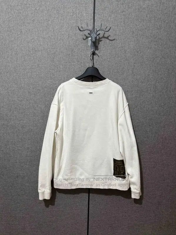 Louis Vuitton Louis Vuitton White Cotton Logo Embroidered Sweatshirt . Size US L / EU 52-54 / 3 - 2 Thumbnail