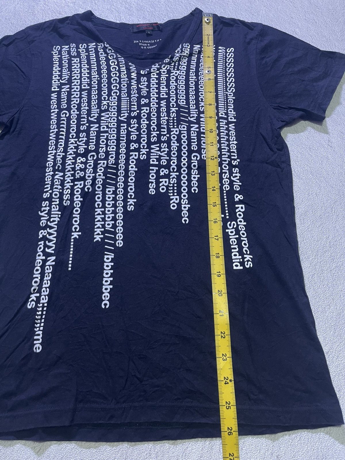 Japanese Brand Y2K NATIONALITY short sleeve tshirt Size US M / EU 48-50 / 2 - 7 Thumbnail