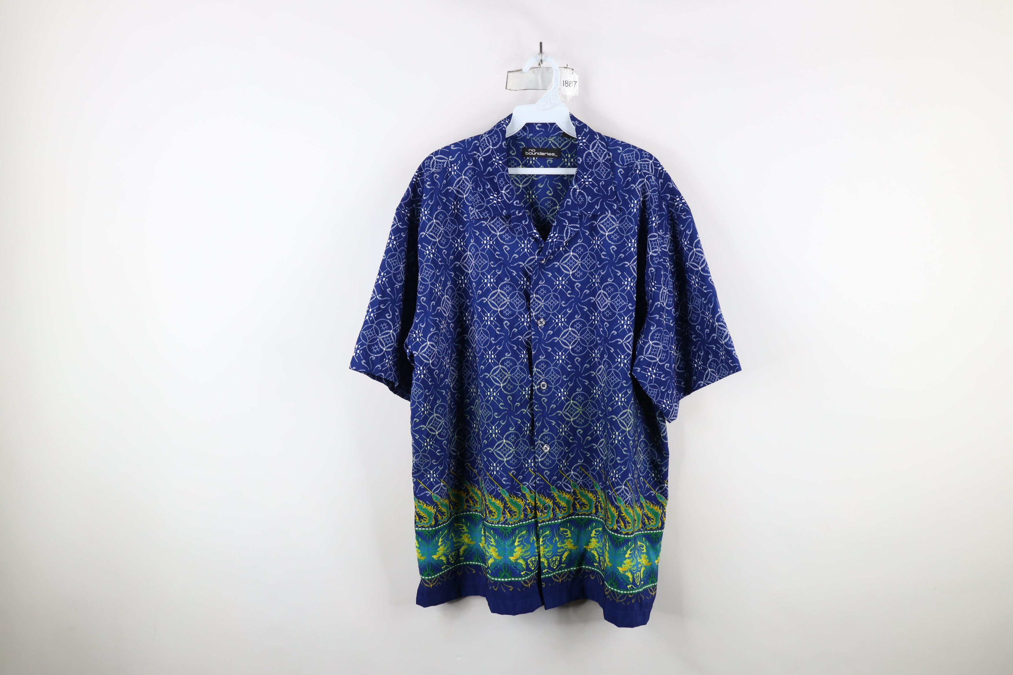 Vintage Vintage 90s Y2K Streetwear Fire Poker Casino Button Shirt Size US L / EU 52-54 / 3 - 1 Thumbnail
