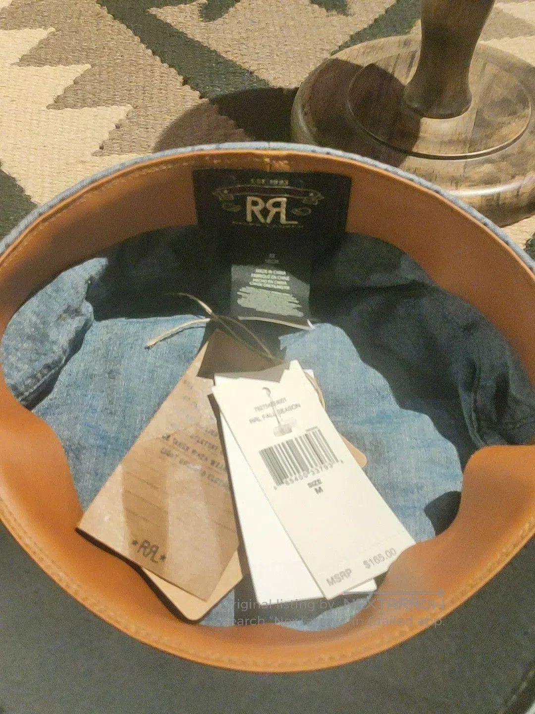 RRL Ralph Lauren RRL Blue Denim Newsboy Cap. Size ONE SIZE - 4 Thumbnail