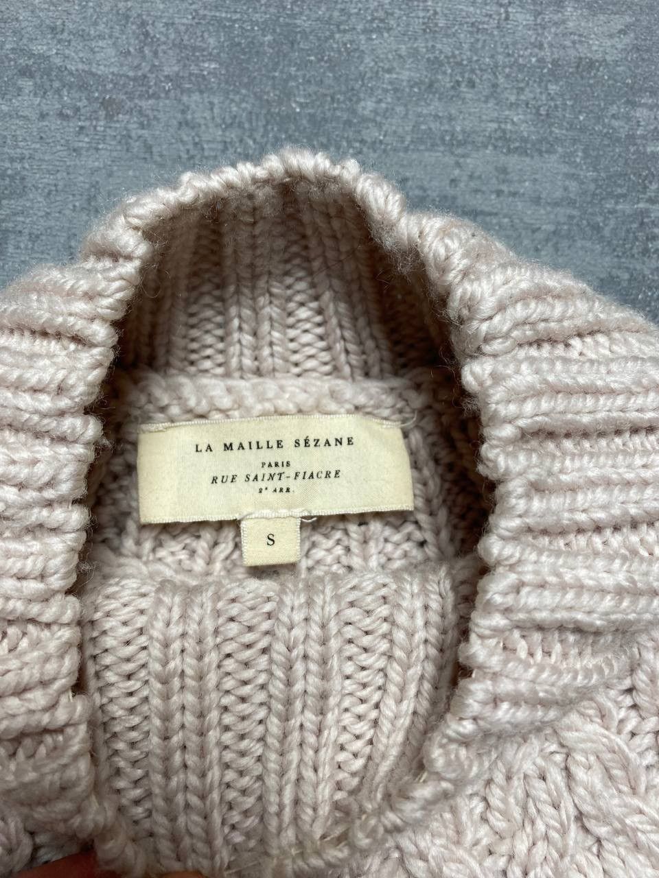 Sezane Ia Maille Sezane Wool coarse knitted Sweater Size S / US 4 / IT 40 - 5 Thumbnail
